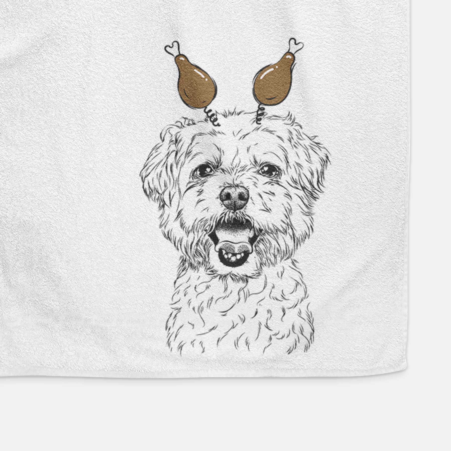 Belle the Maltipoo Decorative Hand Towel