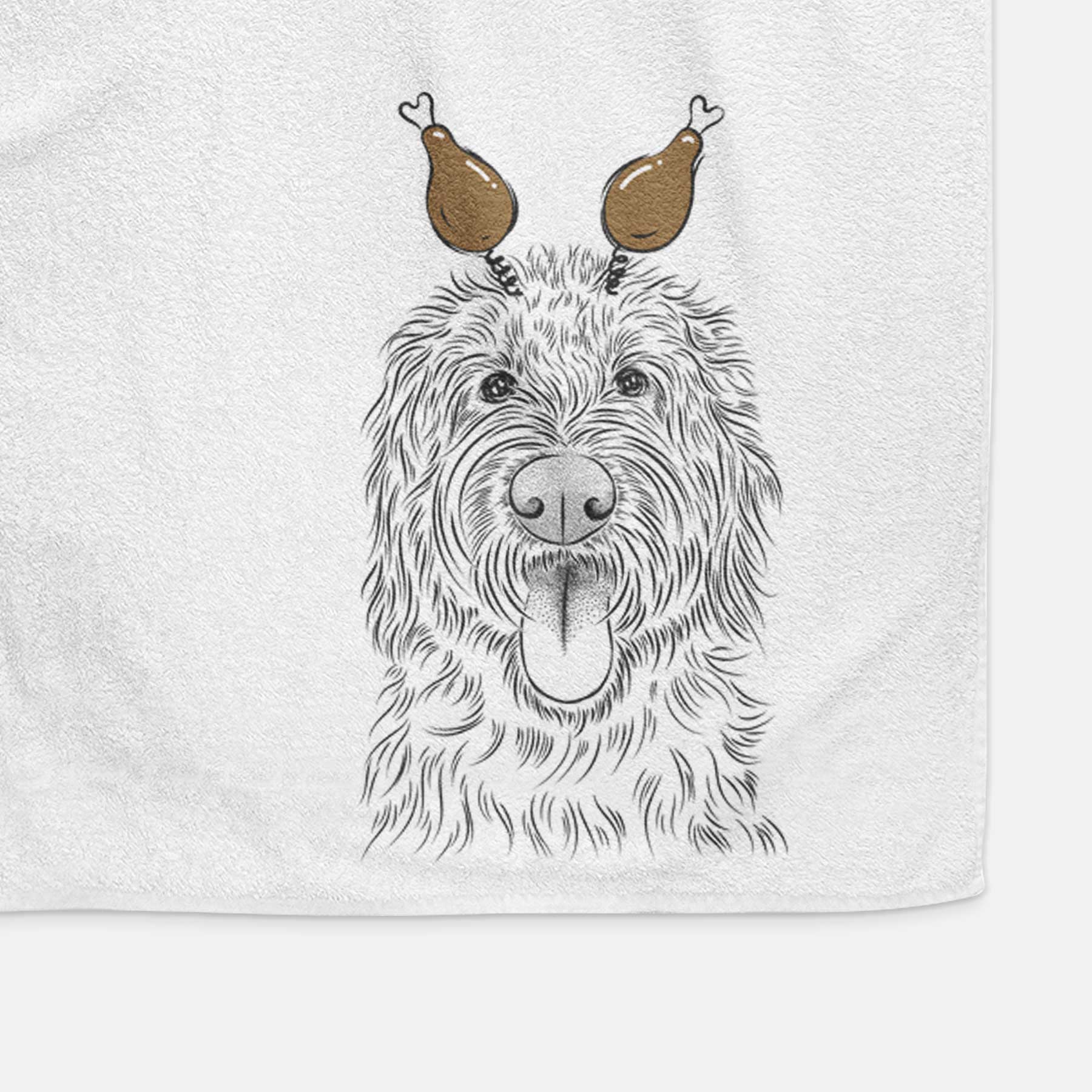 Bennett the Doodle Decorative Hand Towel