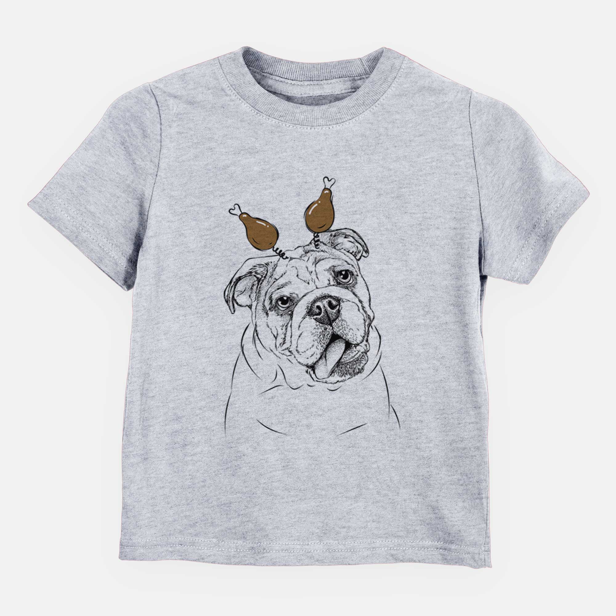 Thanksgiving Benson the English Bulldog - Kids/Youth/Toddler Shirt