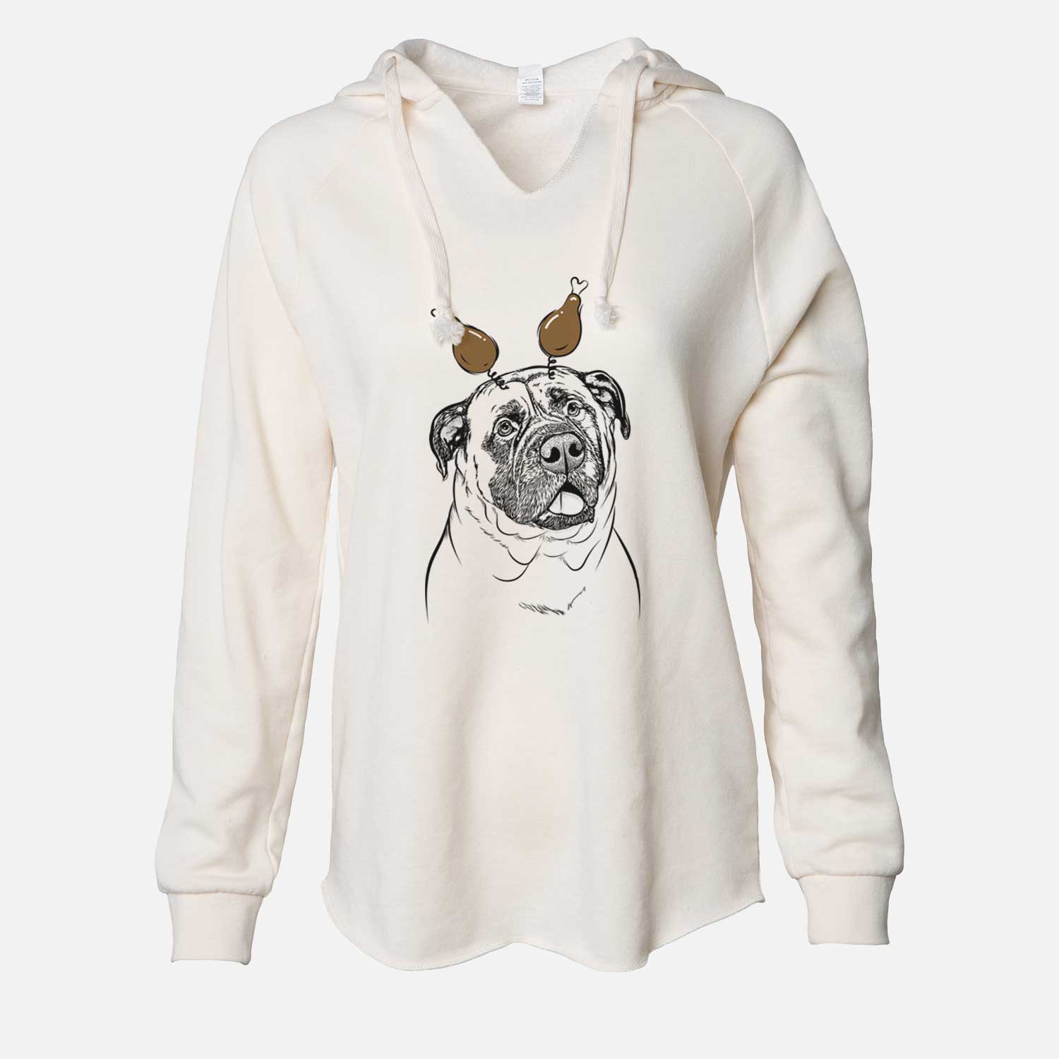 Thanksgiving Big P the English Mastiff - Cali Wave Hooded Sweatshirt