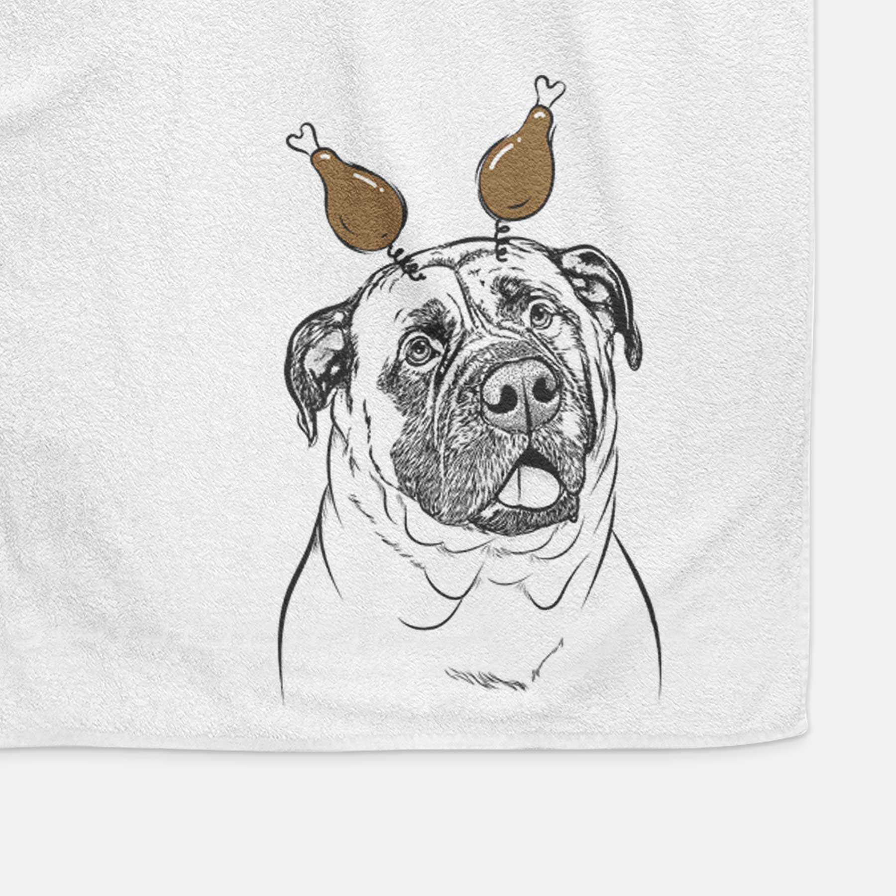 Big P the English Mastiff Decorative Hand Towel