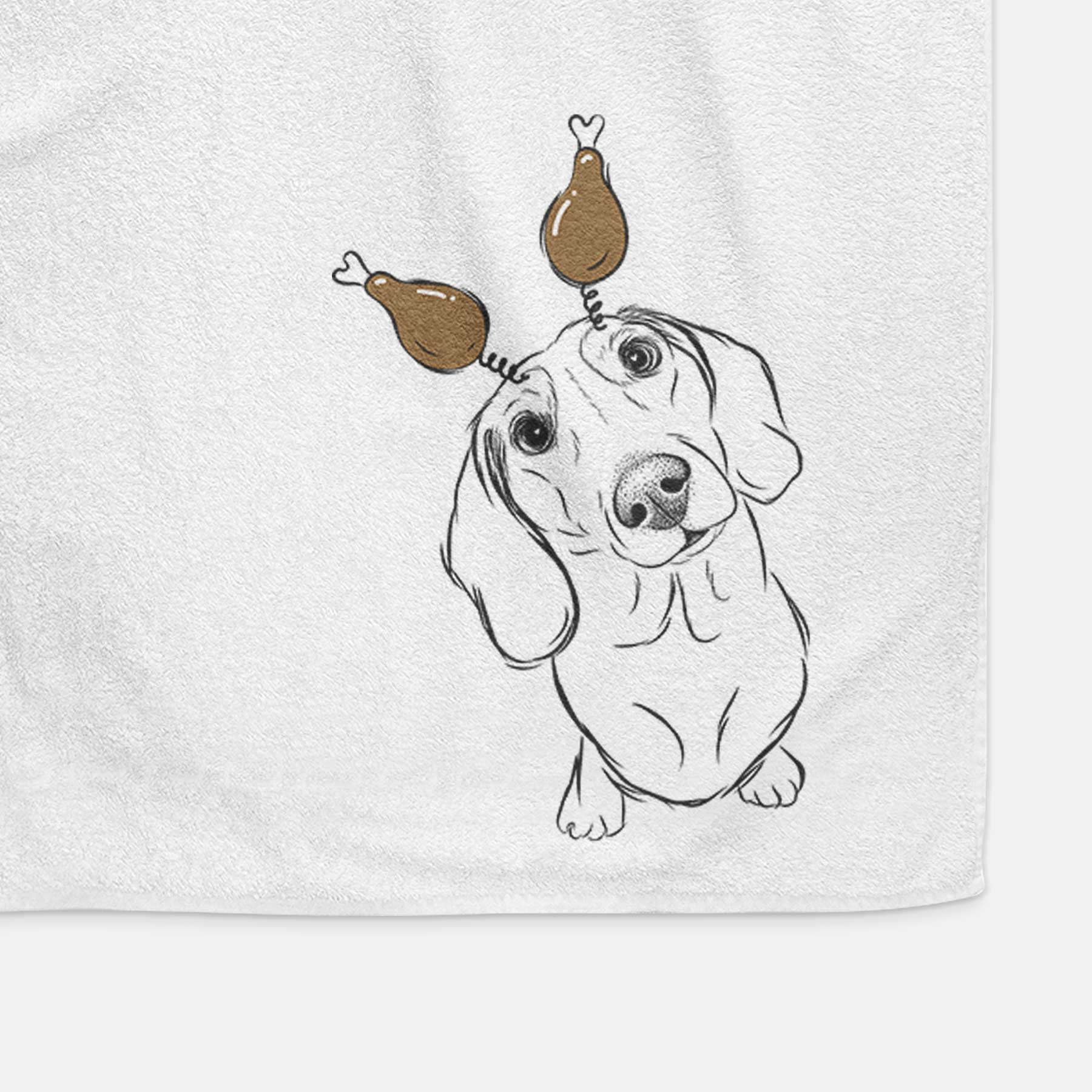 Bill the Dachshund Decorative Hand Towel