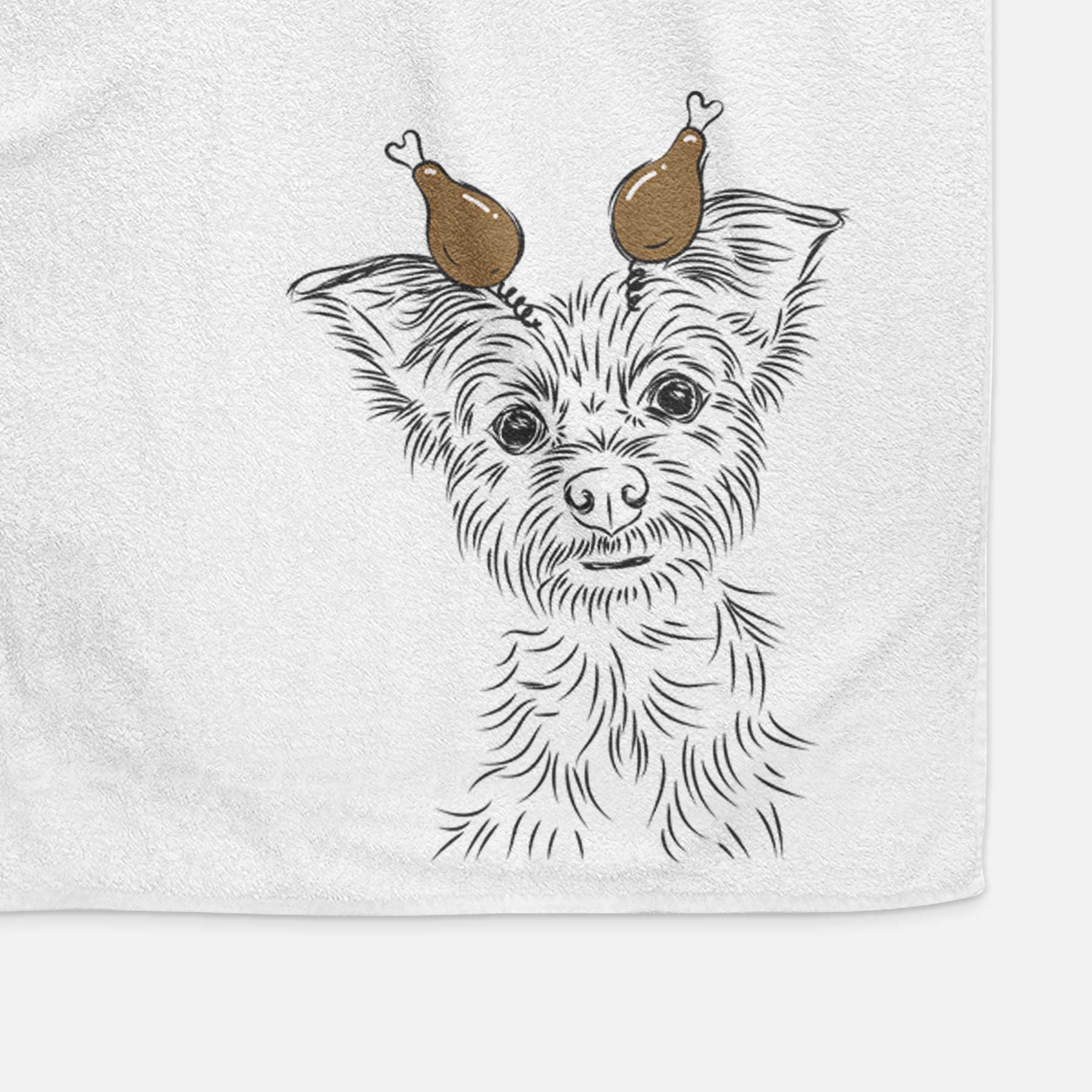 Bingo the Yorkshire Terrier Decorative Hand Towel