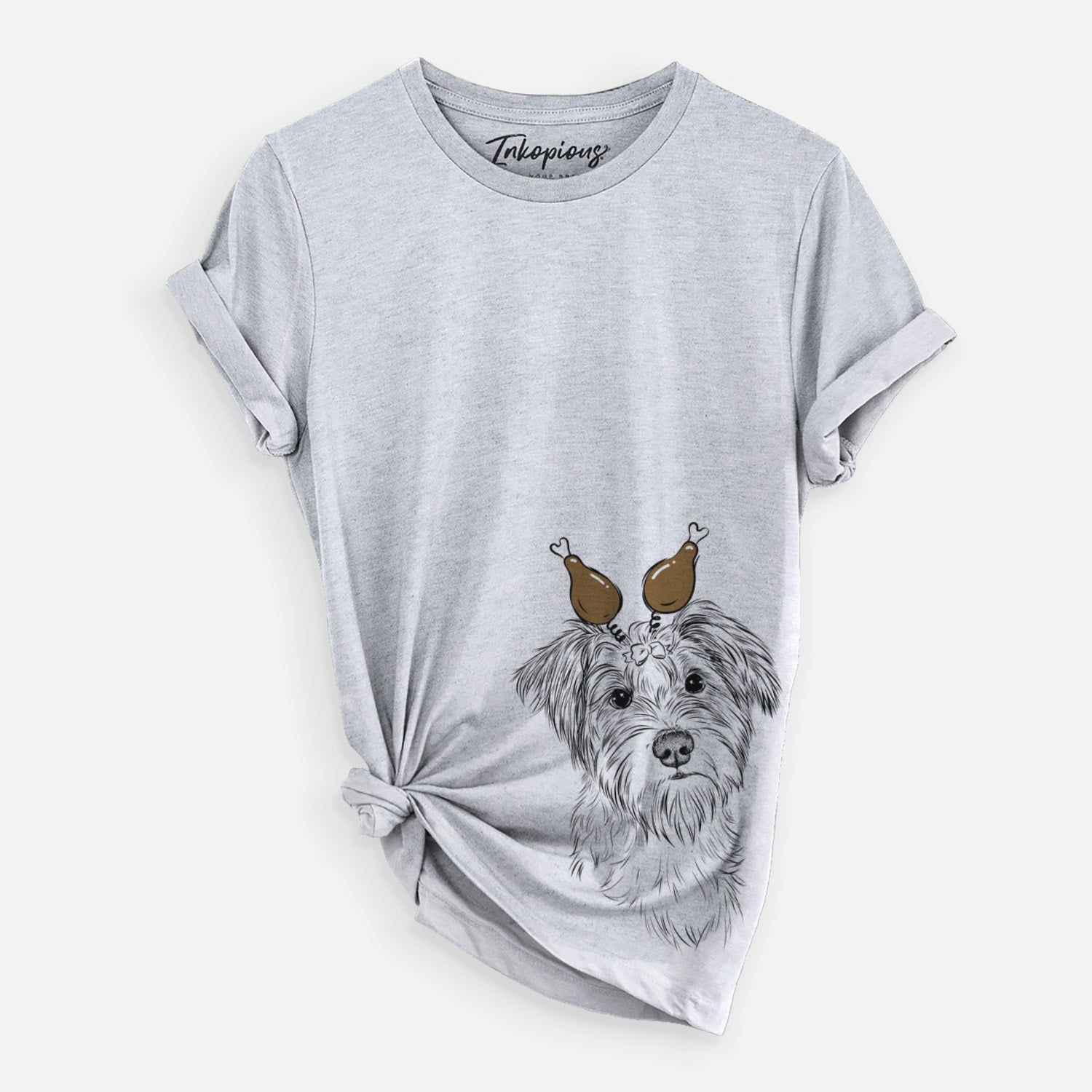 Thanksgiving Birdee the Schnauzer Mix - Unisex Crewneck