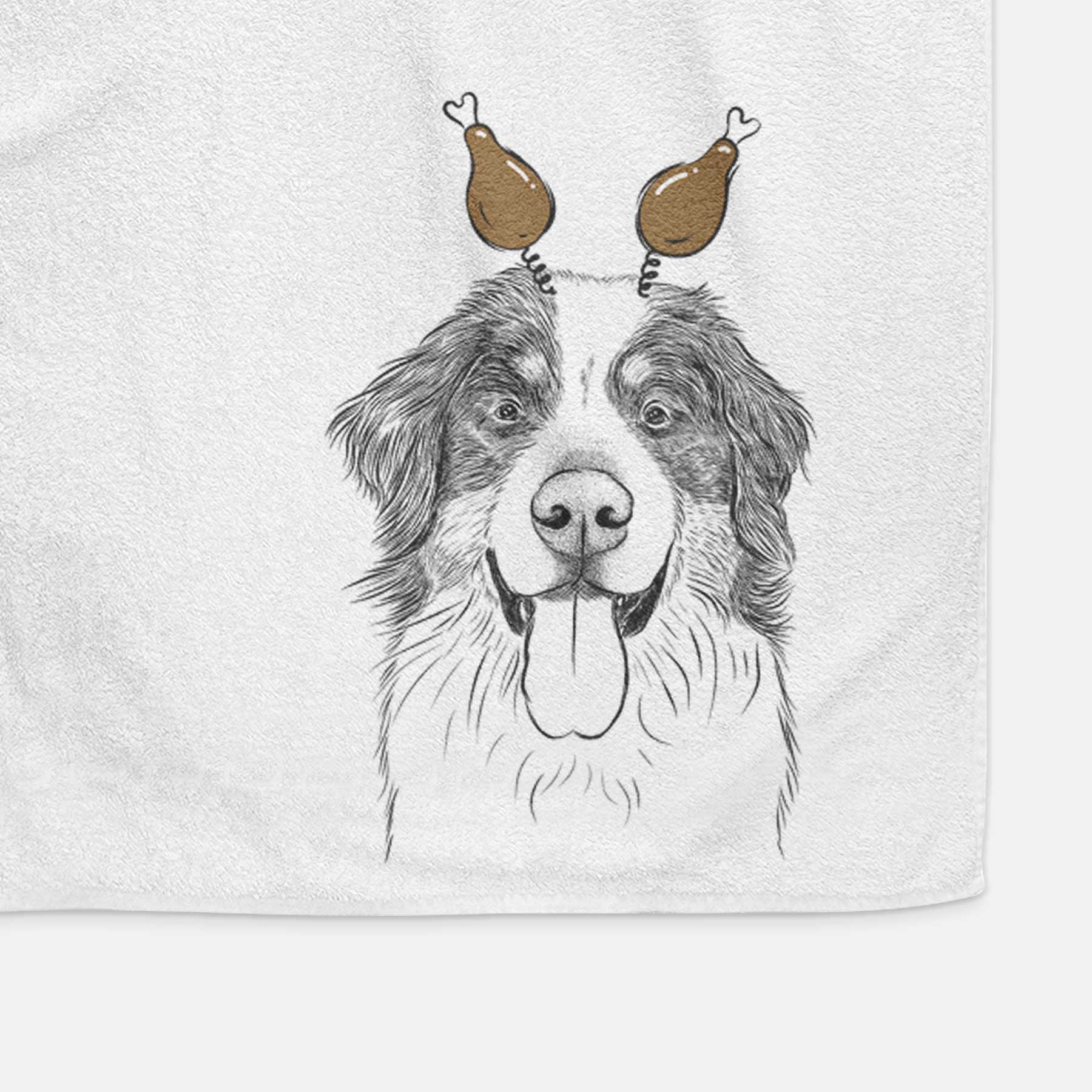 Blaze the Bernese Mountain Dog Decorative Hand Towel