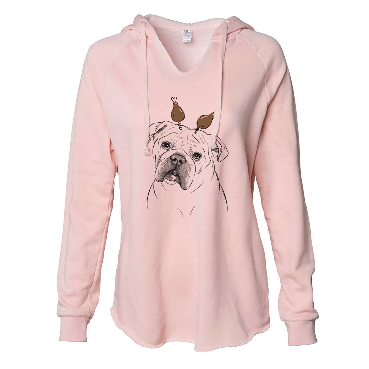 Thanksgiving Blossom the English Bulldog - Cali Wave Hooded Sweatshirt