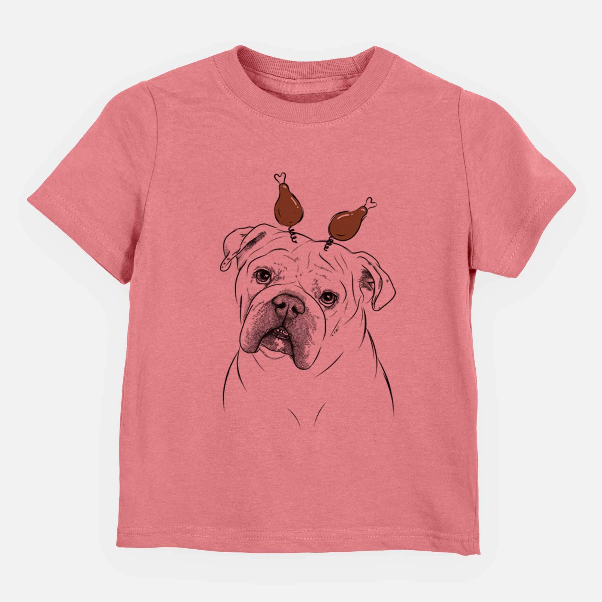 Thanksgiving Blossom the English Bulldog - Kids/Youth/Toddler Shirt