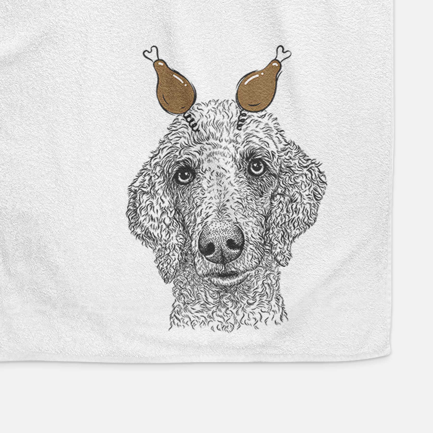 Blossom the Poodle Decorative Hand Towel