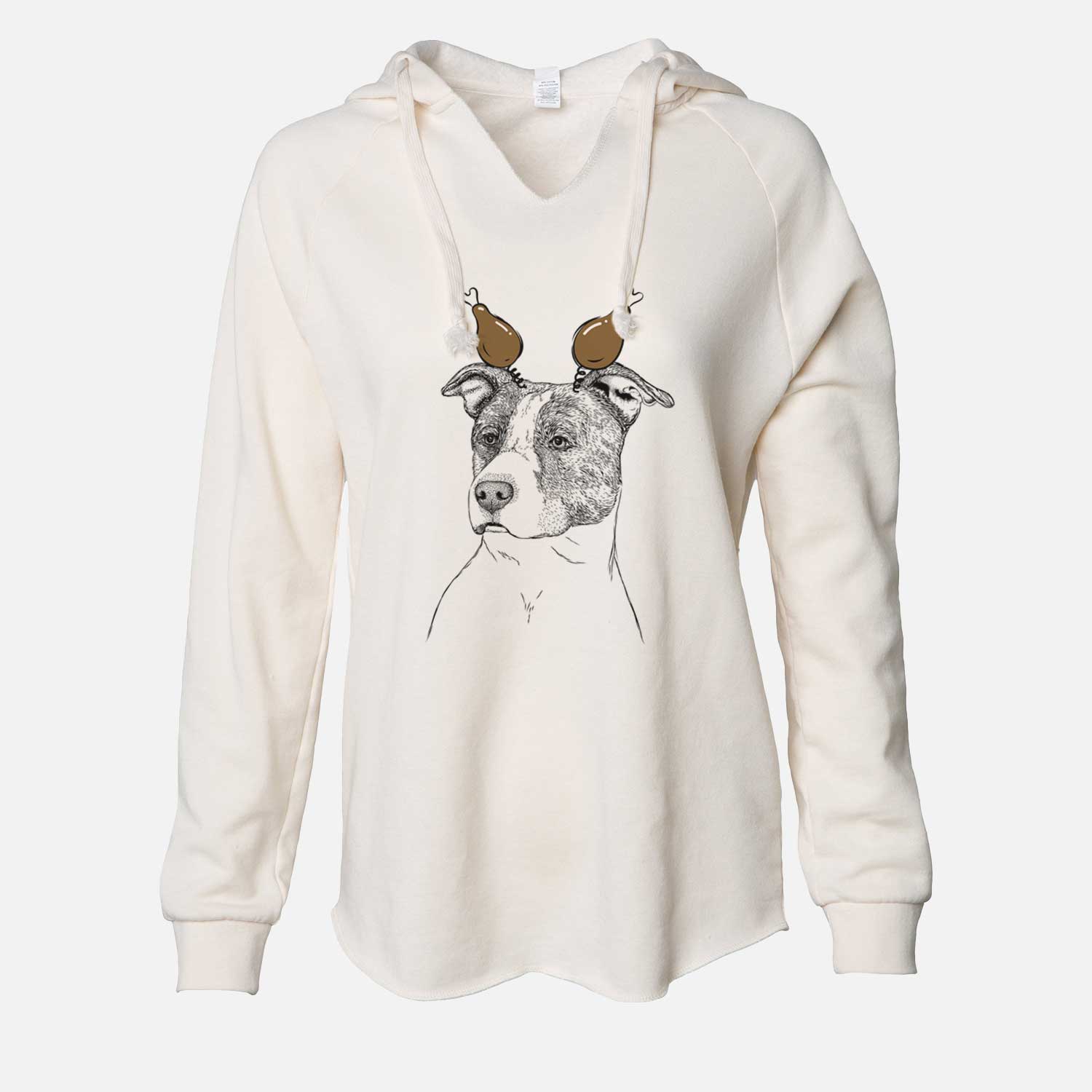 Thanksgiving Blu the Pitbull - Cali Wave Hooded Sweatshirt