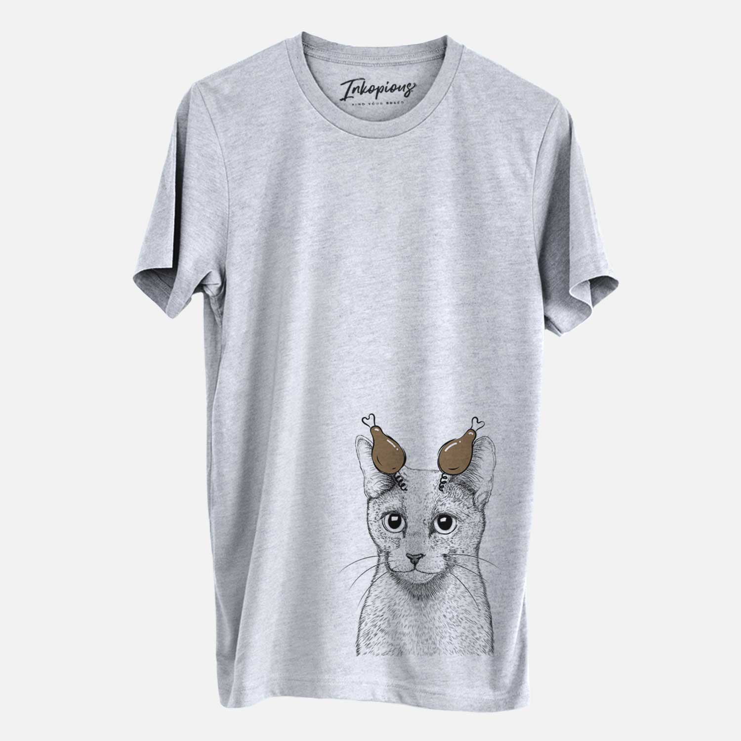 Thanksgiving Blue the Russsian Blue Cat - Unisex Crewneck