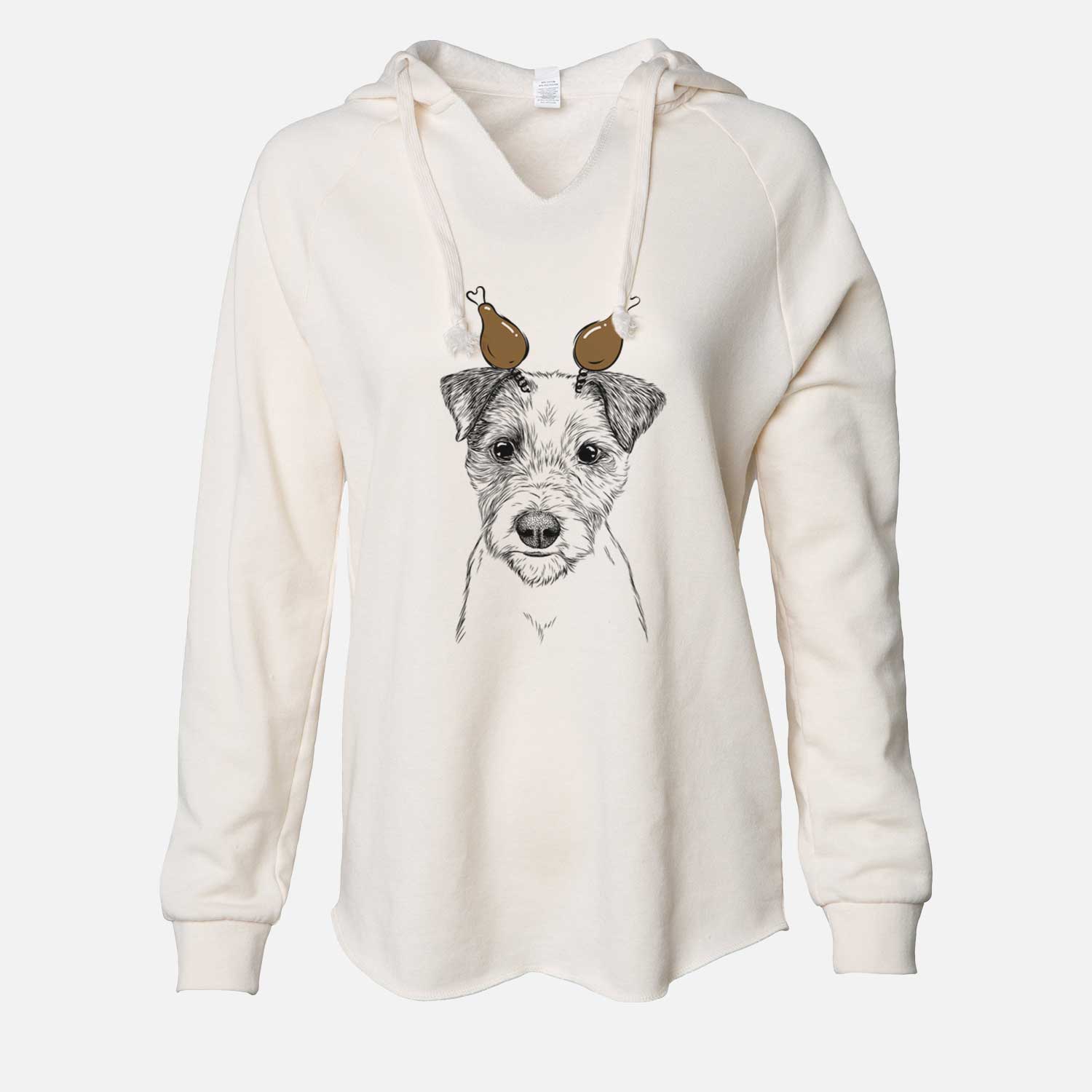 Thanksgiving Bogart the Parson Russell Terrier - Cali Wave Hooded Sweatshirt