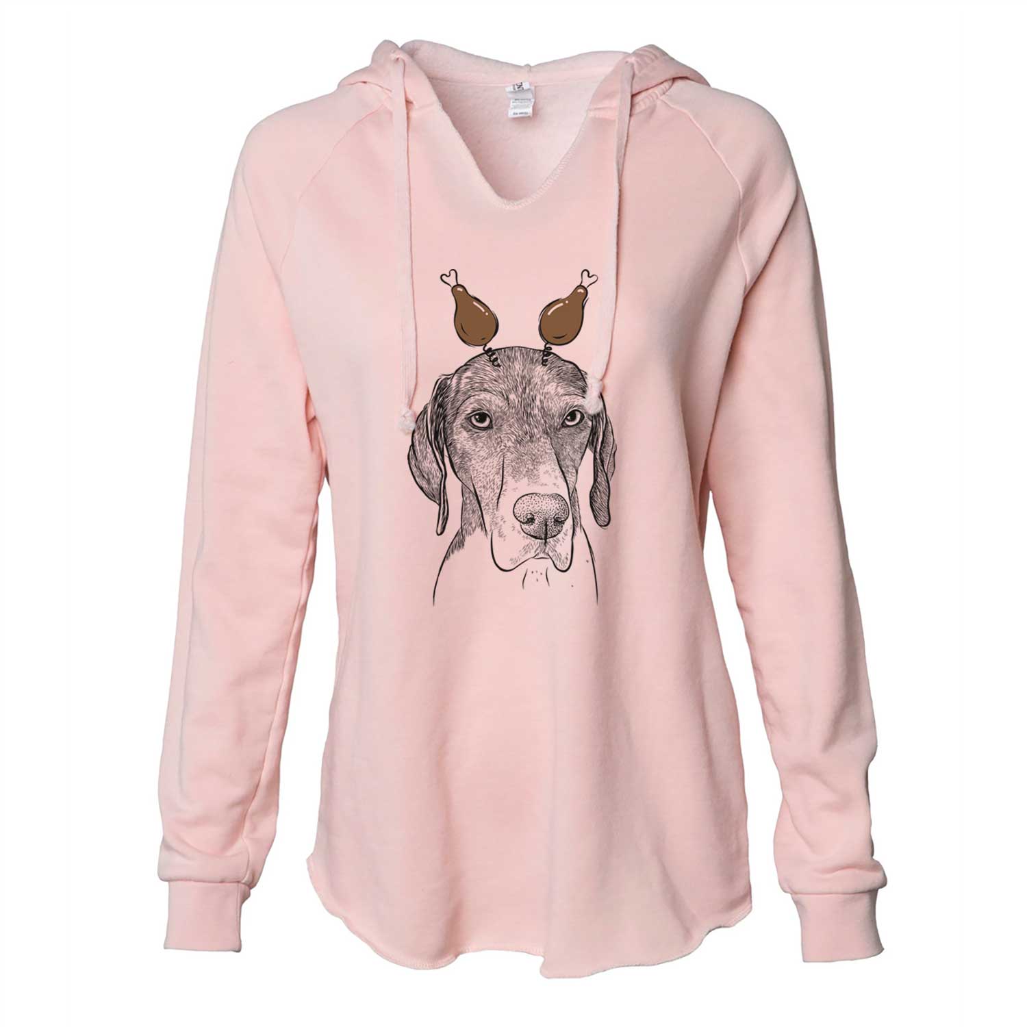 Thanksgiving Bohdi the German Shorthaired Pointer - Cali Wave Hooded Sweatshirt