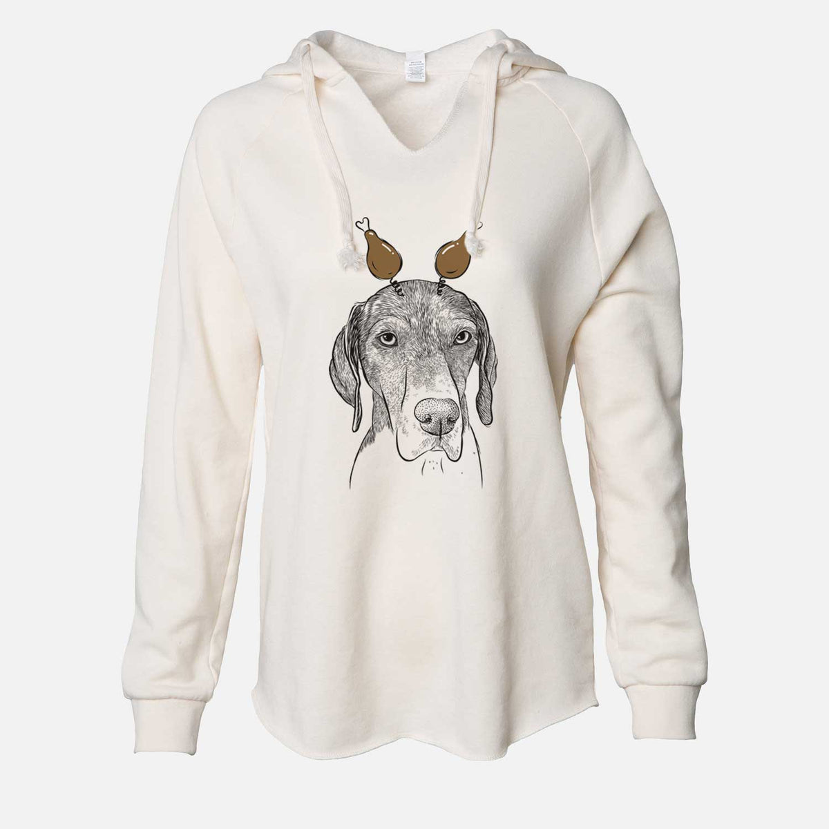 Thanksgiving Bohdi the German Shorthaired Pointer - Cali Wave Hooded Sweatshirt