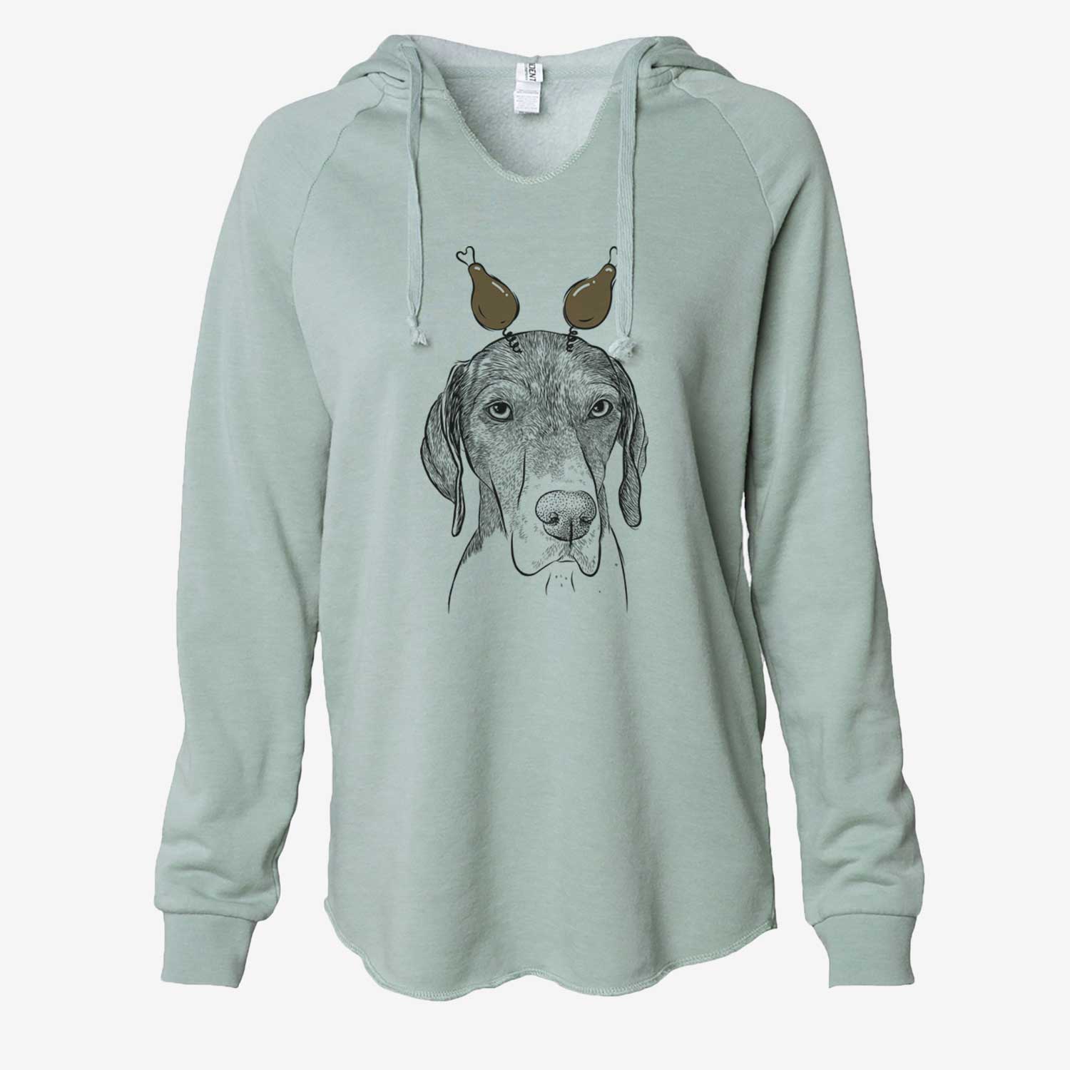 Thanksgiving Bohdi the German Shorthaired Pointer - Cali Wave Hooded Sweatshirt