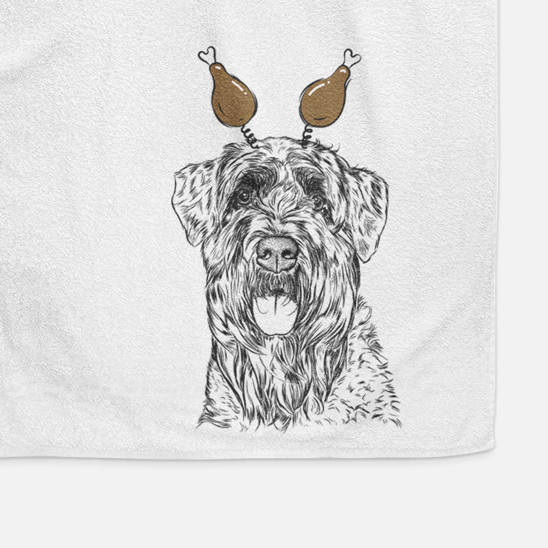 Bonnie the Bouvier Des Flandres Decorative Hand Towel