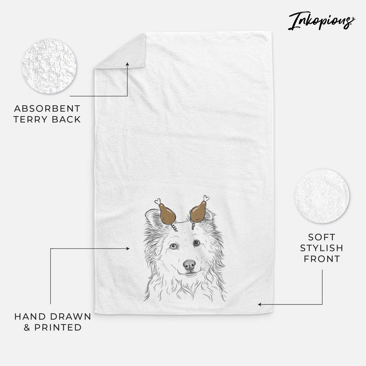 Bonsai the Mixed Breed Decorative Hand Towel