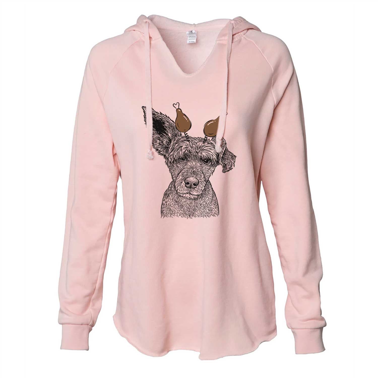 Thanksgiving Boodles the Schnauzer Mix - Cali Wave Hooded Sweatshirt