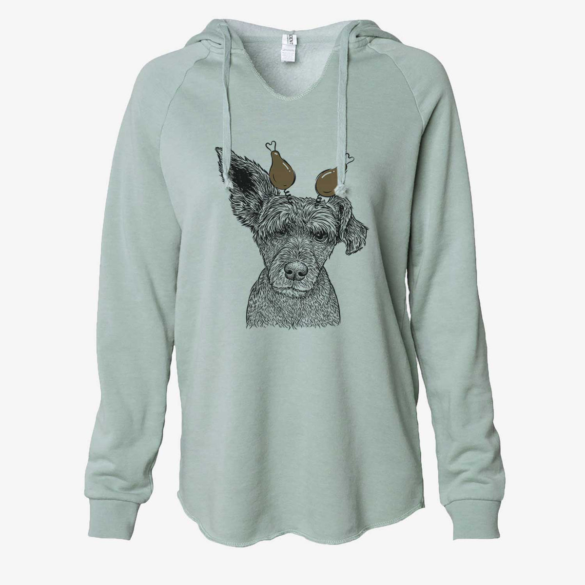 Thanksgiving Boodles the Schnauzer Mix - Cali Wave Hooded Sweatshirt