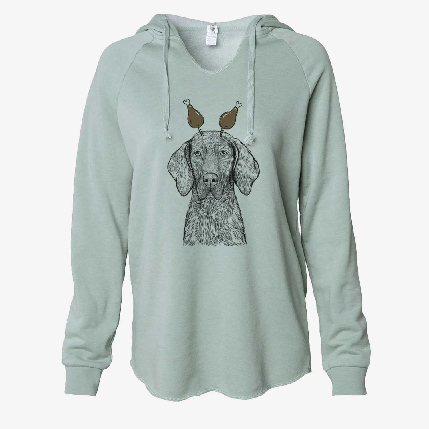 Thanksgiving Boone the Plott Hound - Cali Wave Hooded Sweatshirt