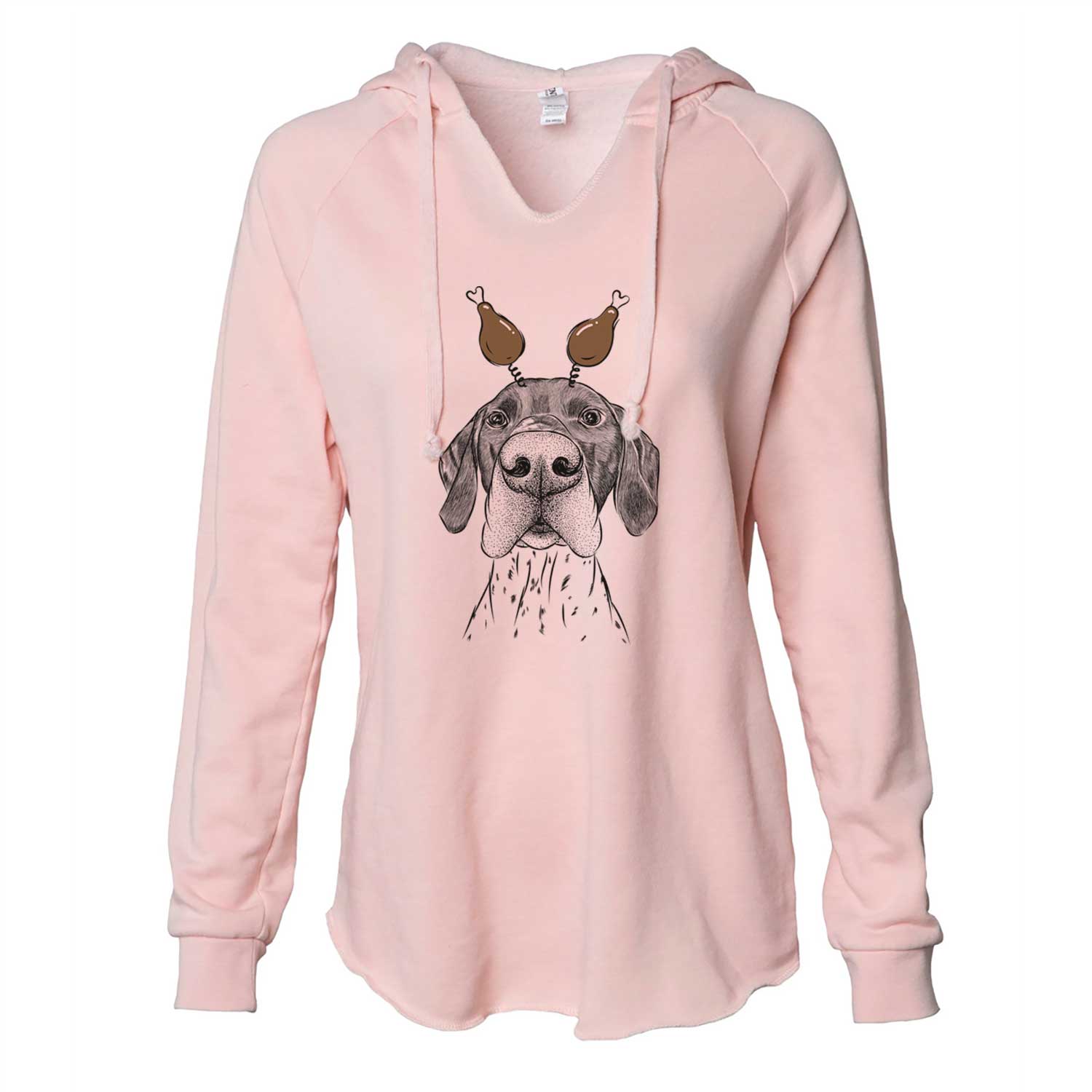 Thanksgiving Booze the German Shorthaired Pointer - Cali Wave Hooded Sweatshirt