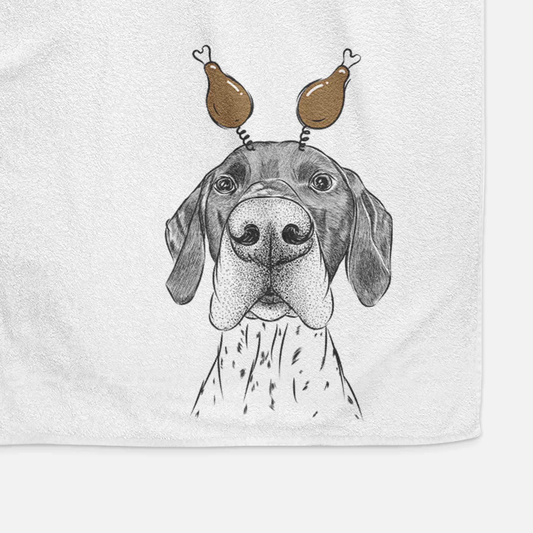 Booze the German Shorthaired Pointer Decorative Hand Towel