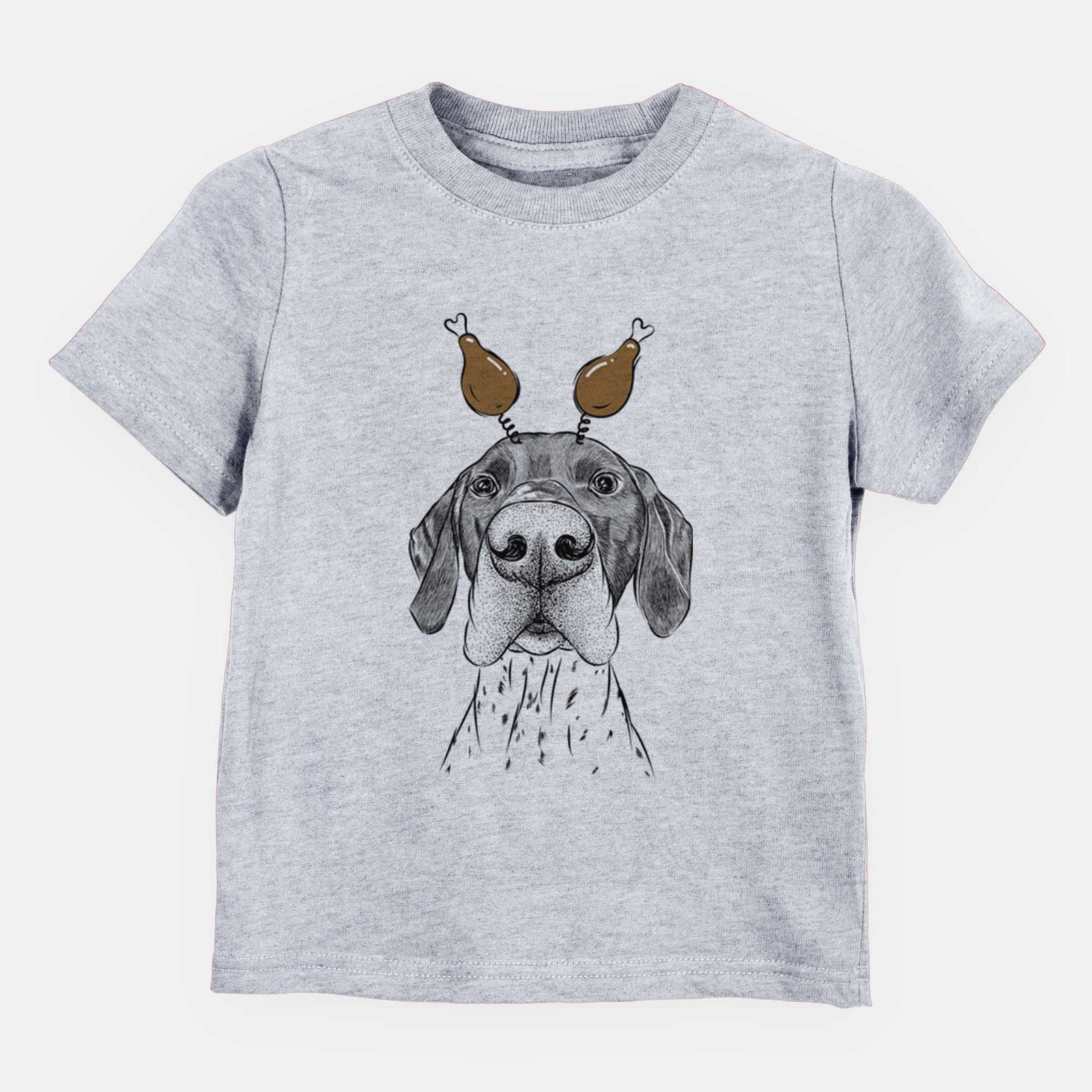 Thanksgiving Booze the German Shorthaired Pointer - Kids/Youth/Toddler Shirt