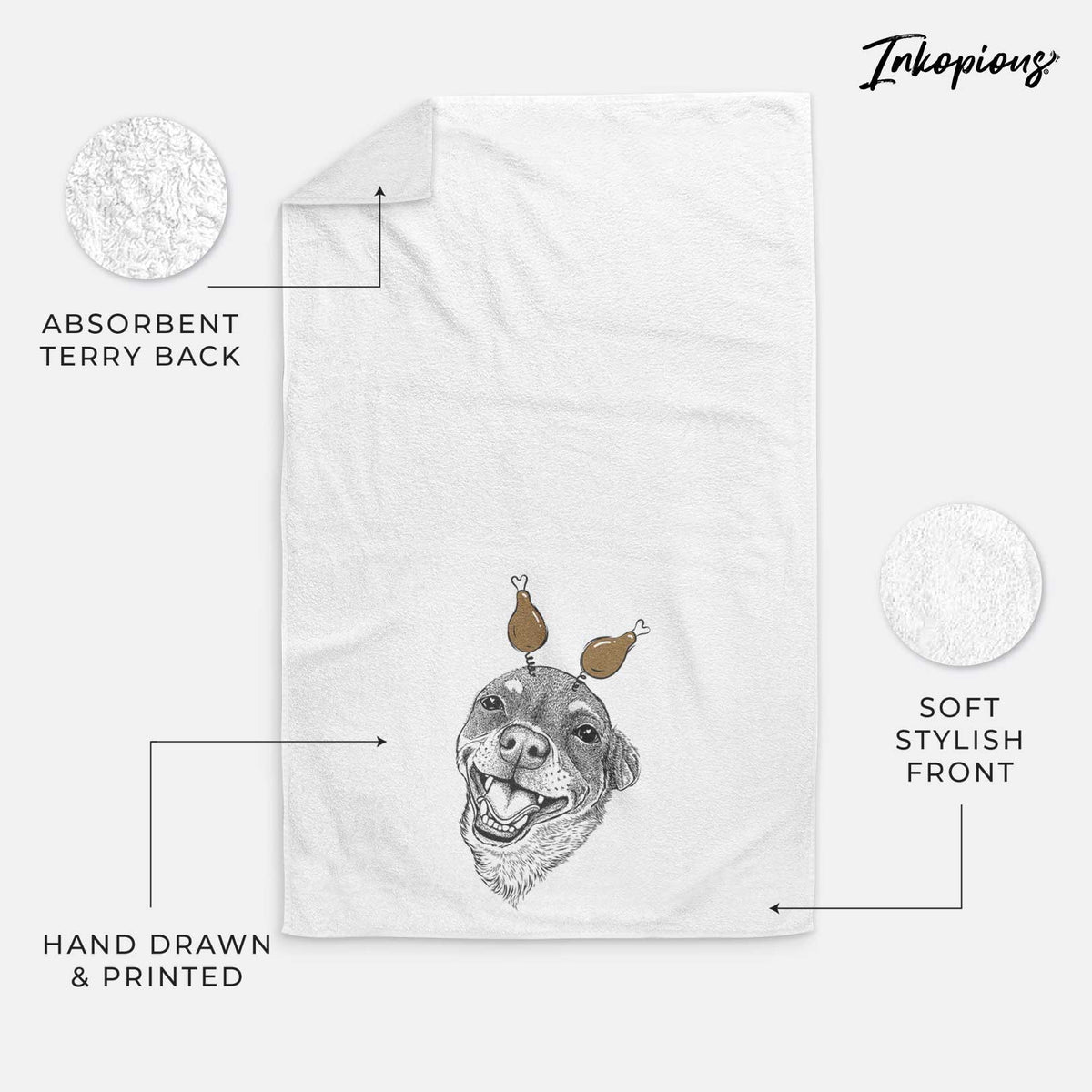 Boss the Chihuahua Decorative Hand Towel