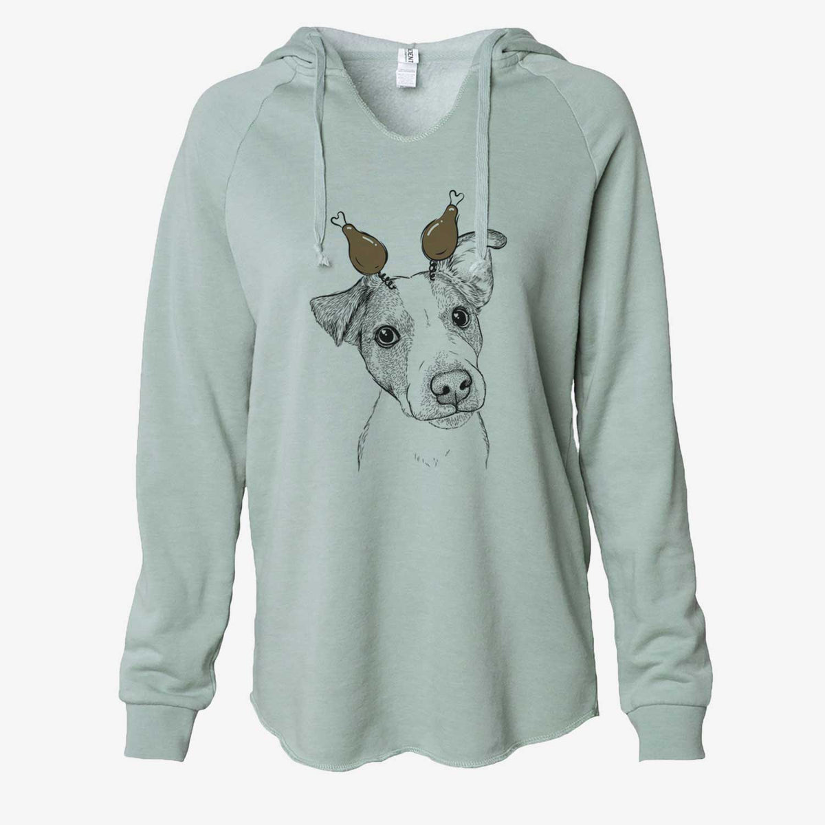 Thanksgiving Bosse the Jack Russell Terrier - Cali Wave Hooded Sweatshirt