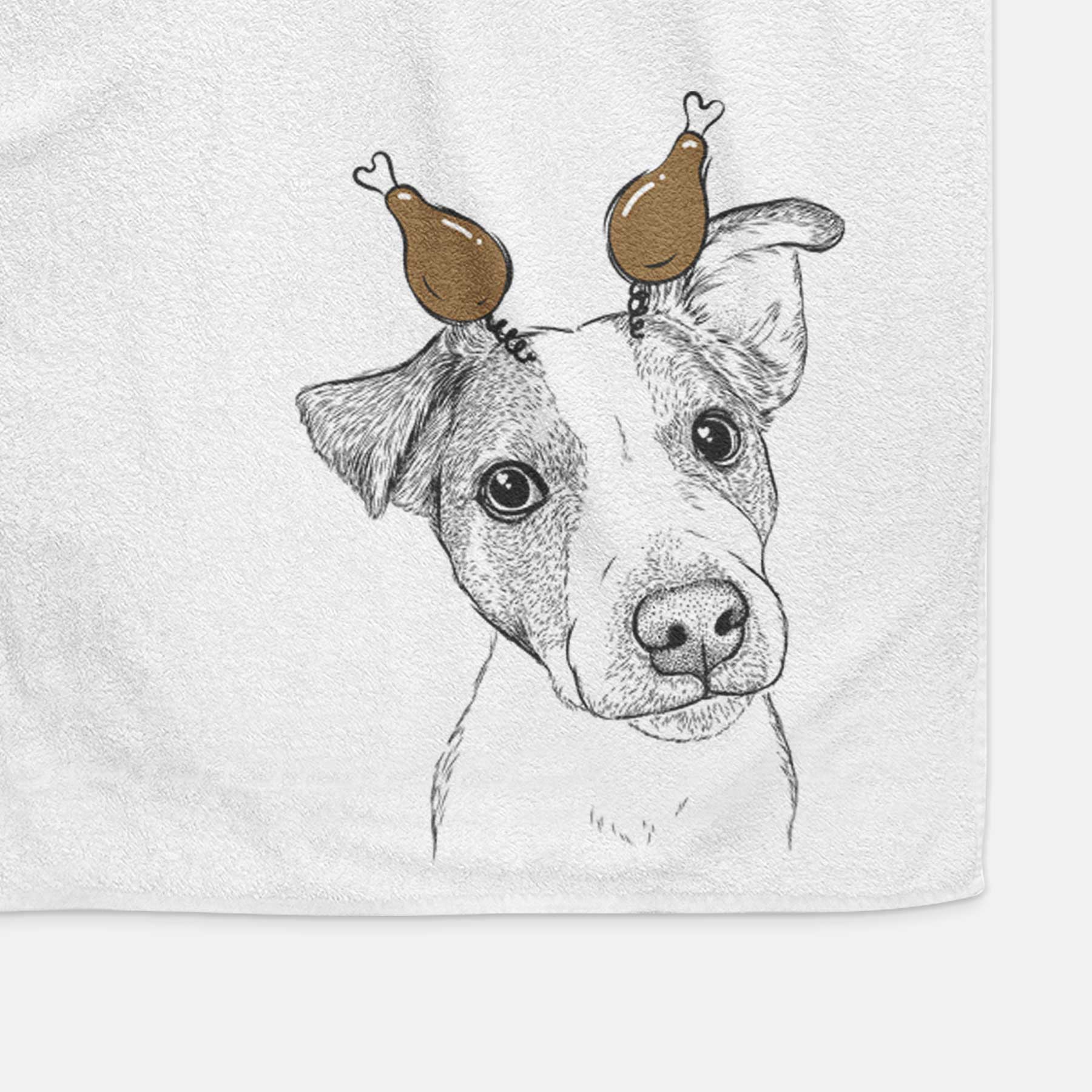 Bosse the Jack Russell Terrier Decorative Hand Towel