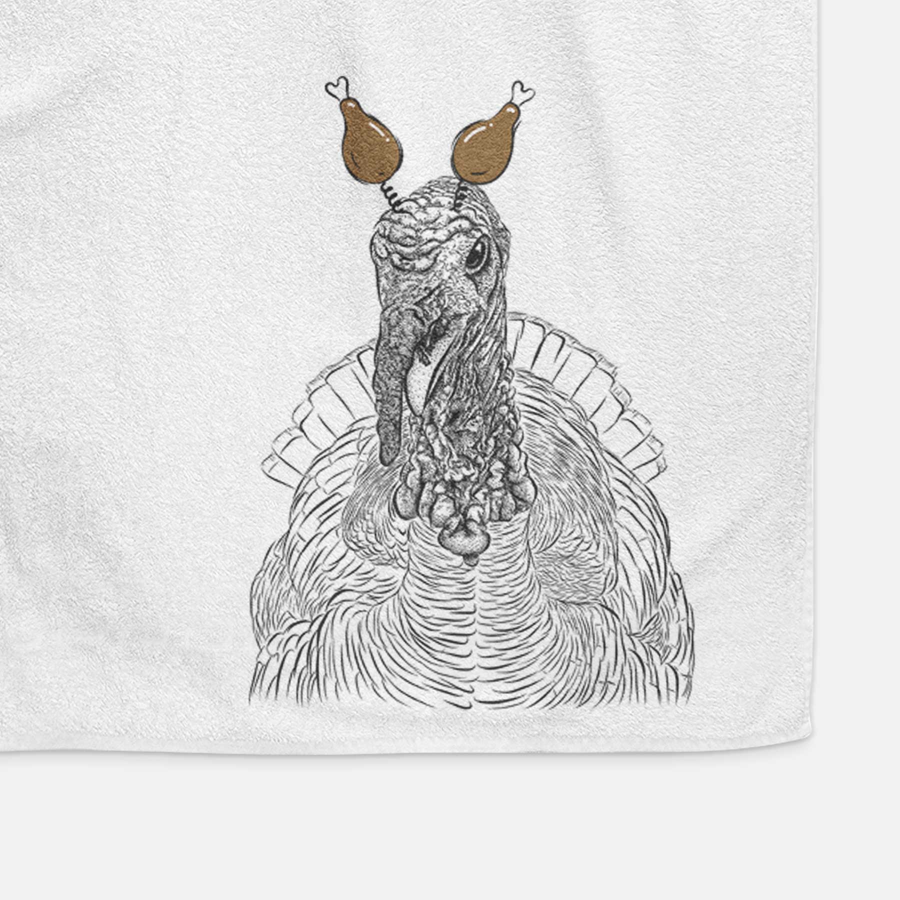 Brady the Turkey Decorative Hand Towel