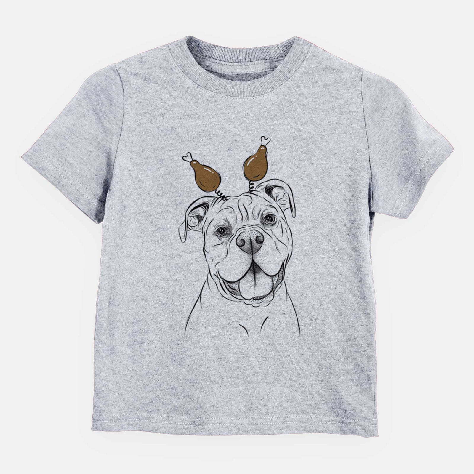Thanksgiving Bravo the Bulldog Mix - Kids/Youth/Toddler Shirt