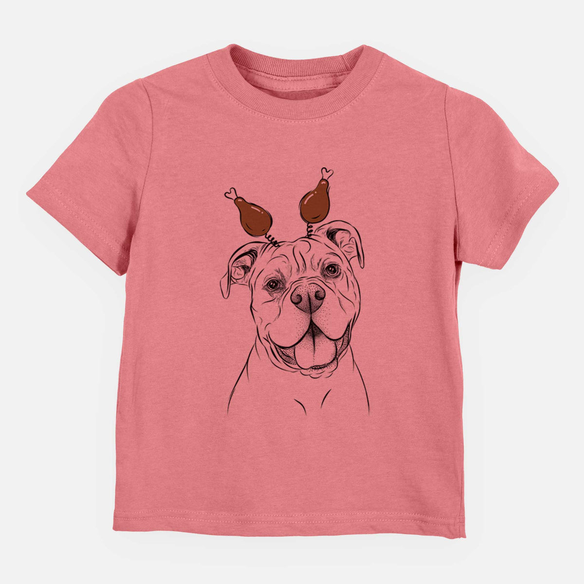 Thanksgiving Bravo the Bulldog Mix - Kids/Youth/Toddler Shirt