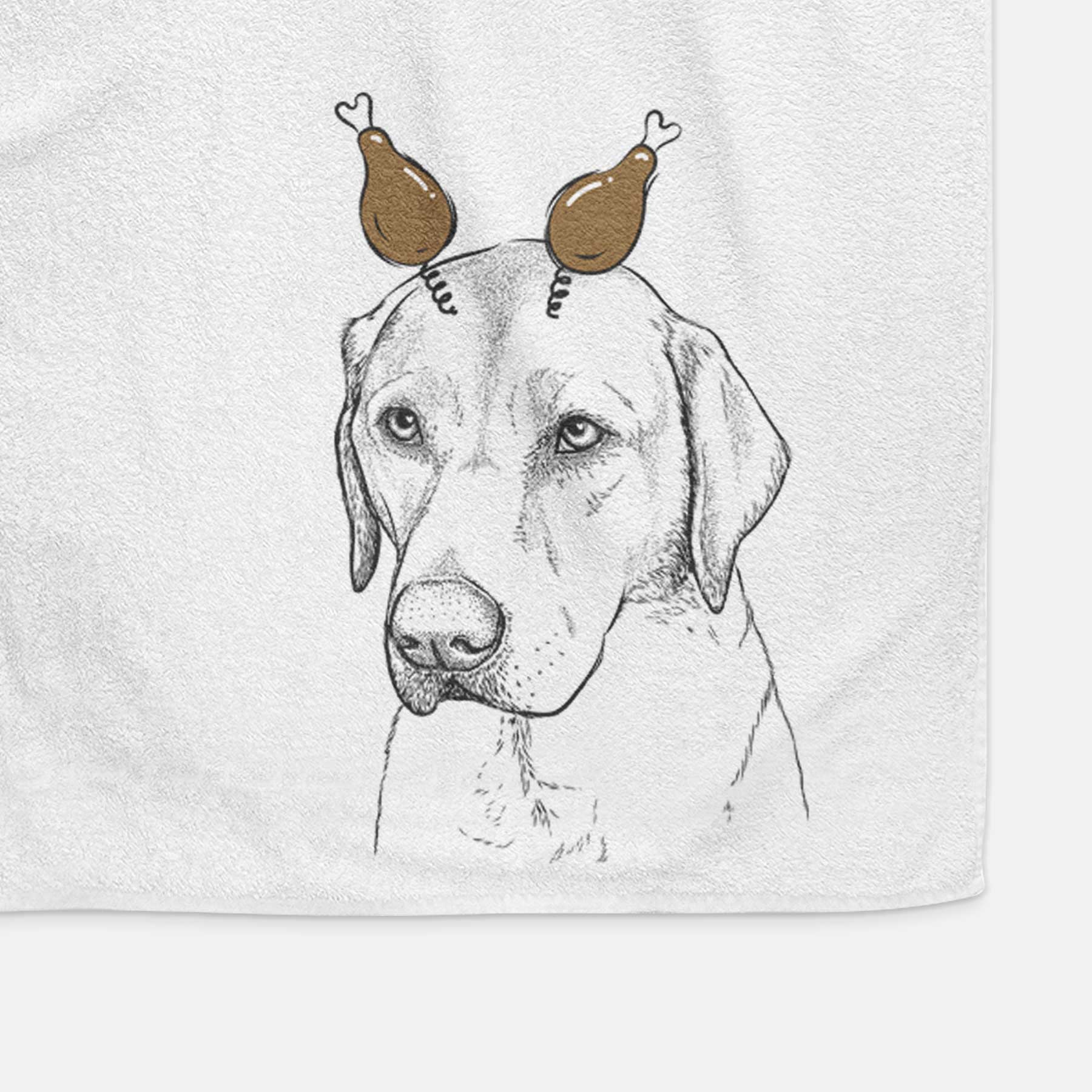 Braxton the Yellow Lab Decorative Hand Towel