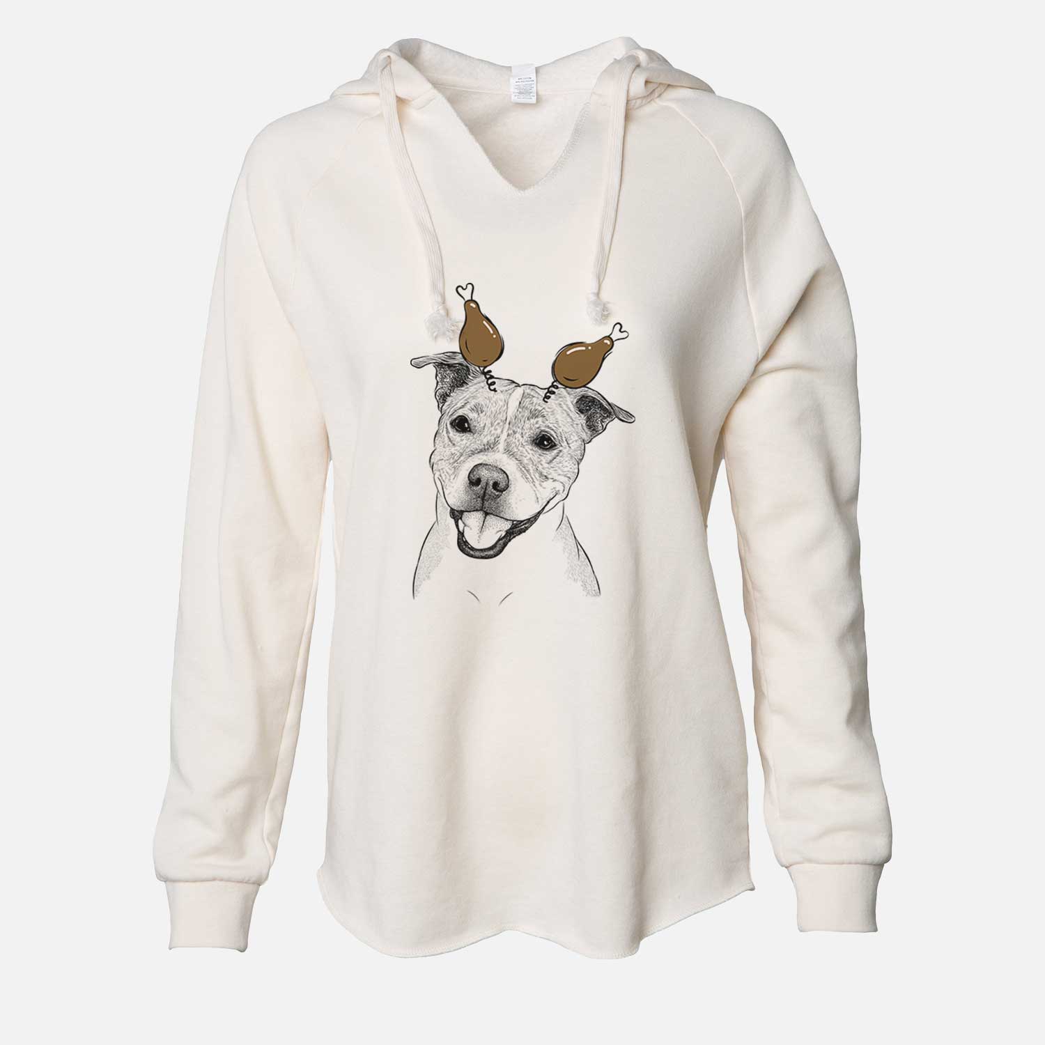 Thanksgiving BrookLyn the Staffordshire Bull Terrier - Cali Wave Hooded Sweatshirt