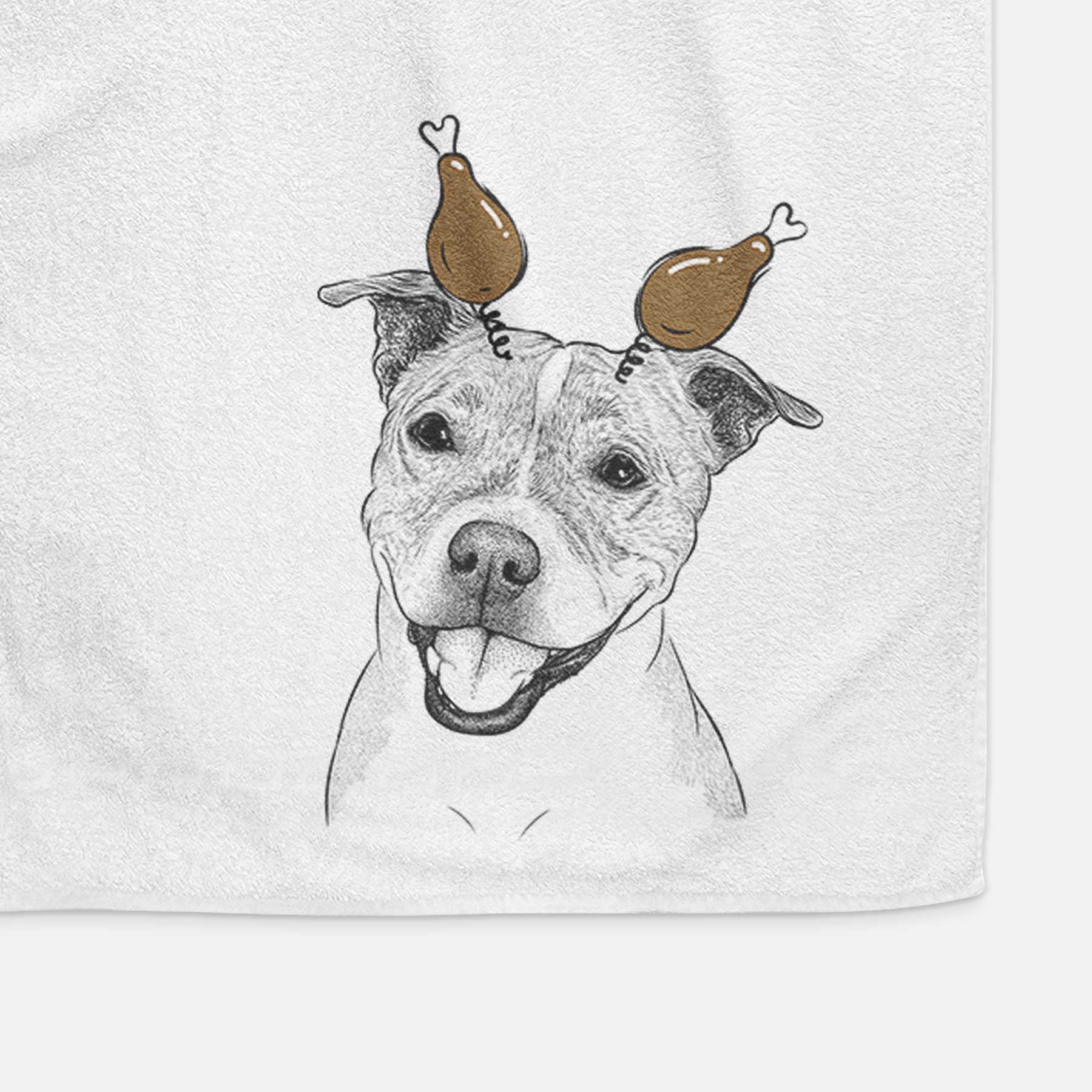 BrookLyn the Staffordshire Bull Terrier Decorative Hand Towel