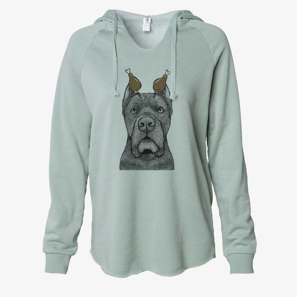 Thanksgiving Bruno the Cane Corso - Cali Wave Hooded Sweatshirt