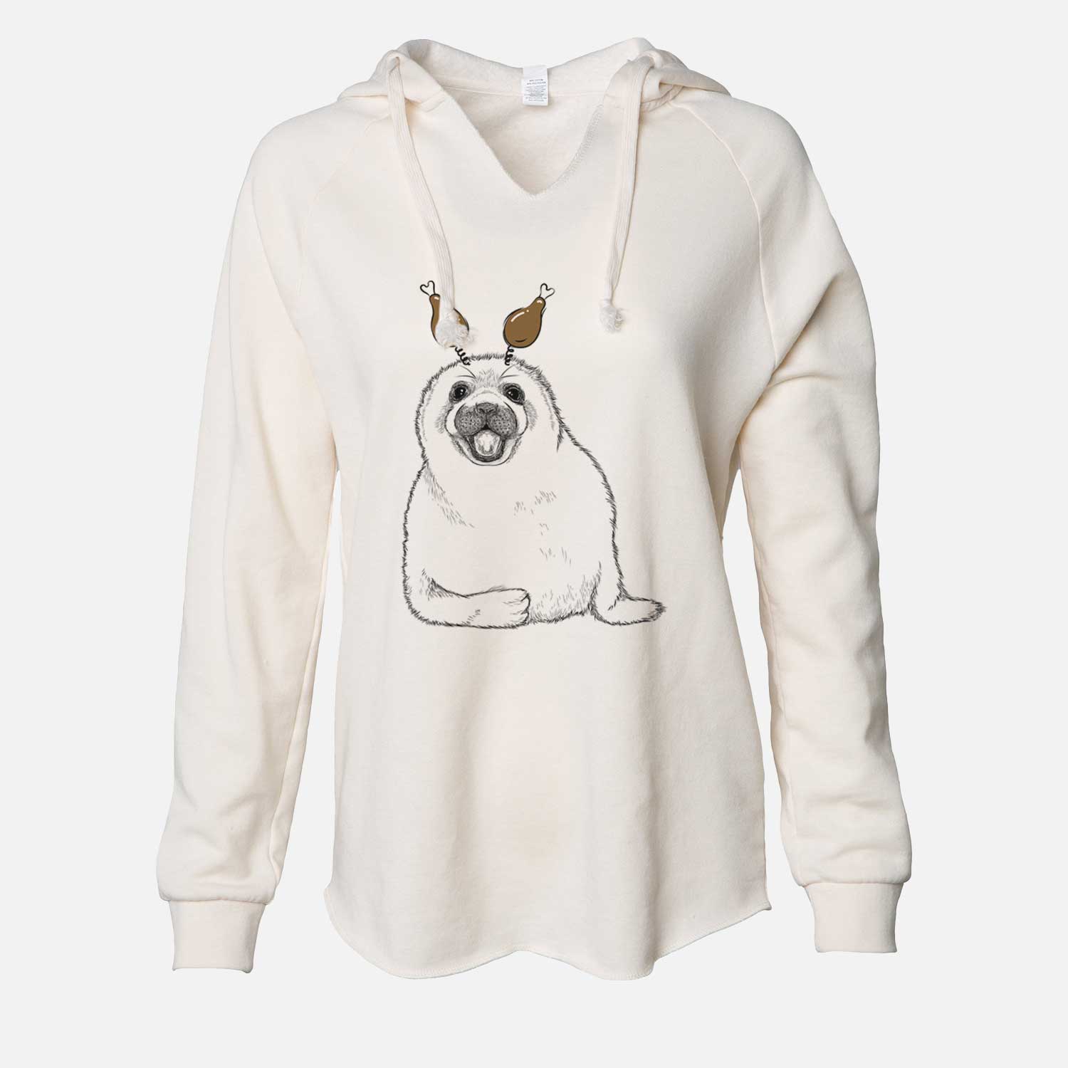 Thanksgiving Bub the Harp Seal - Cali Wave Hooded Sweatshirt