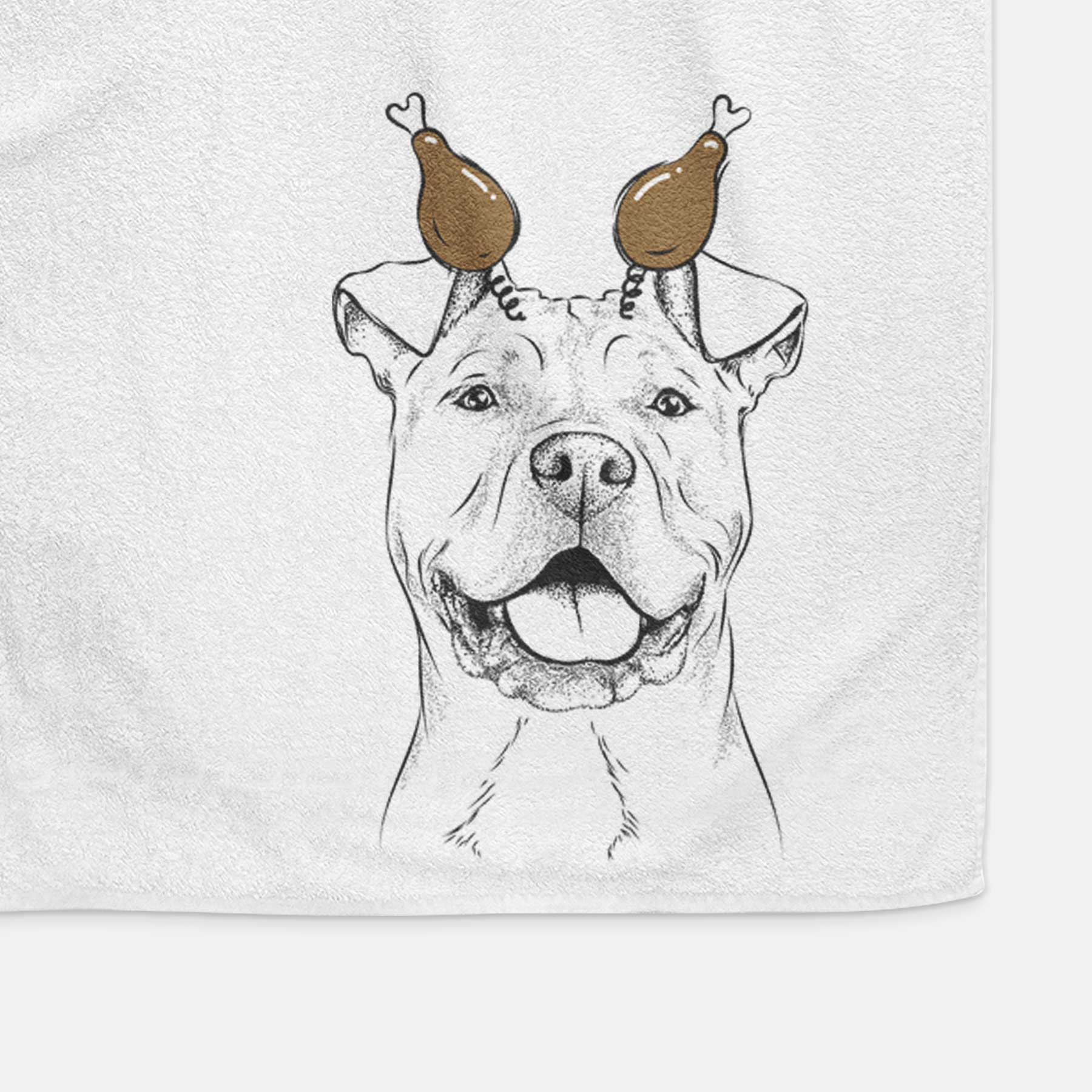 Bubba Scraps the American Staffordshire Mix Decorative Hand Towel