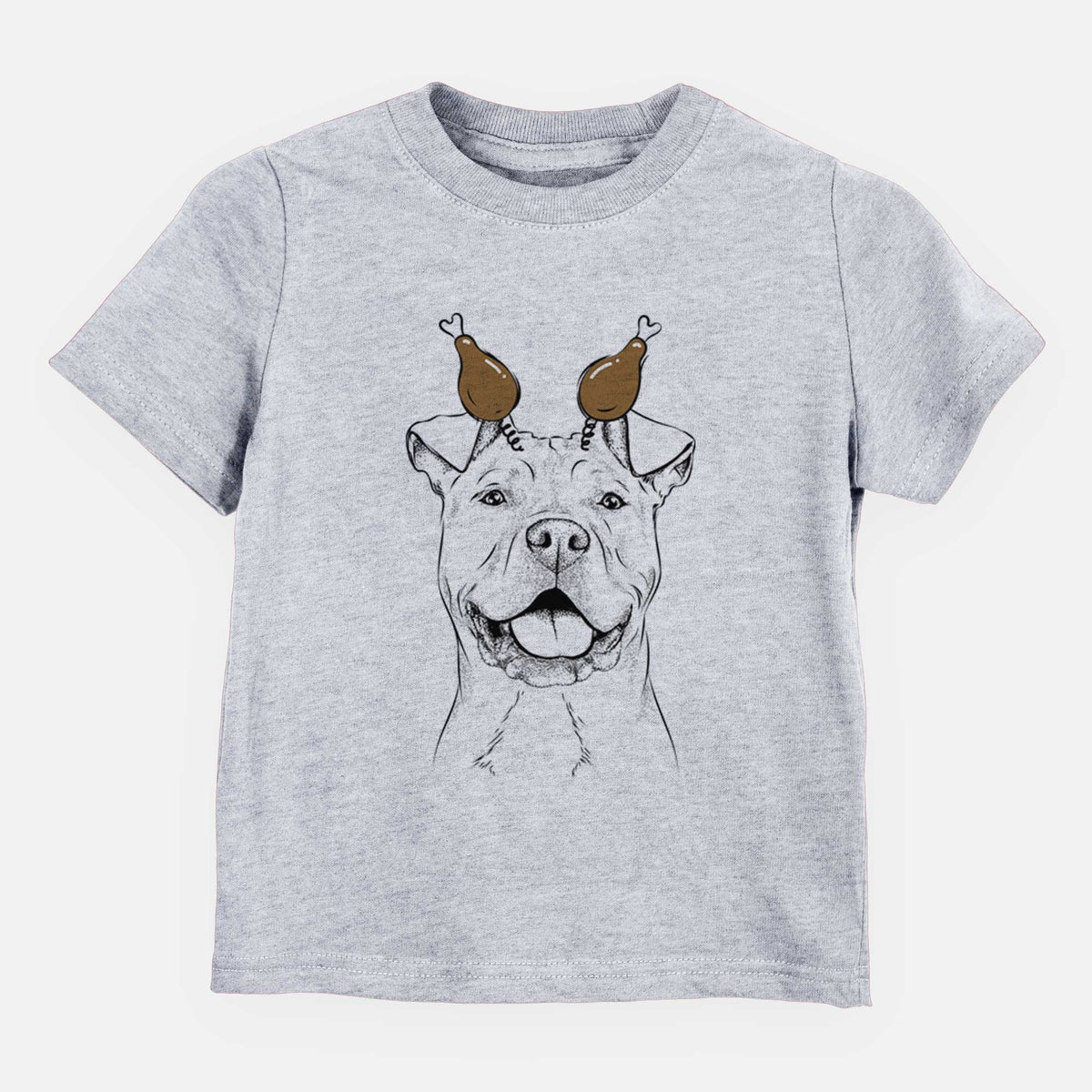 Thanksgiving Bubba Scraps the American Staffordshire Mix - Kids/Youth/Toddler Shirt