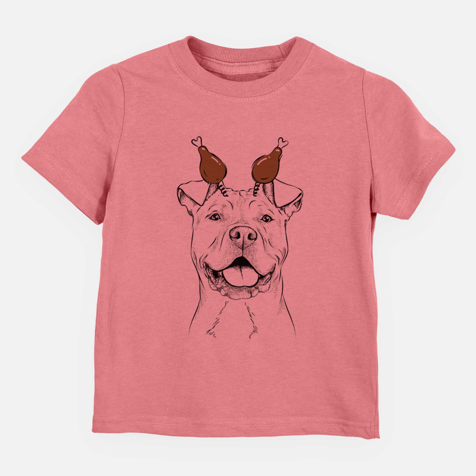 Thanksgiving Bubba Scraps the American Staffordshire Mix - Kids/Youth/Toddler Shirt