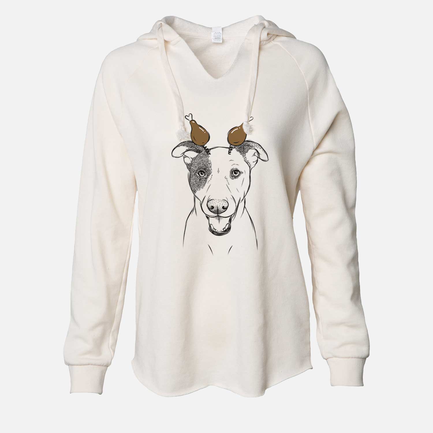 Thanksgiving Bucky the Mixed Breed - Cali Wave Hooded Sweatshirt