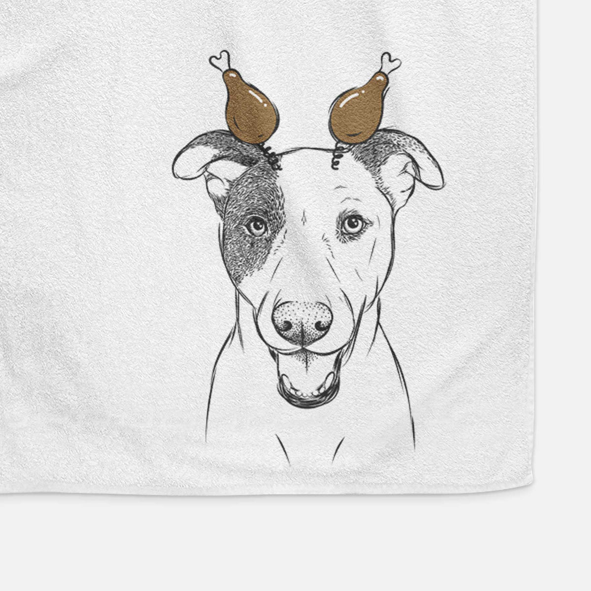 Bucky the Mixed Breed Decorative Hand Towel