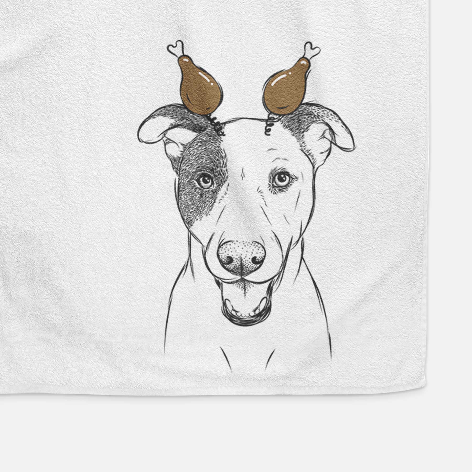 Bucky the Mixed Breed Decorative Hand Towel