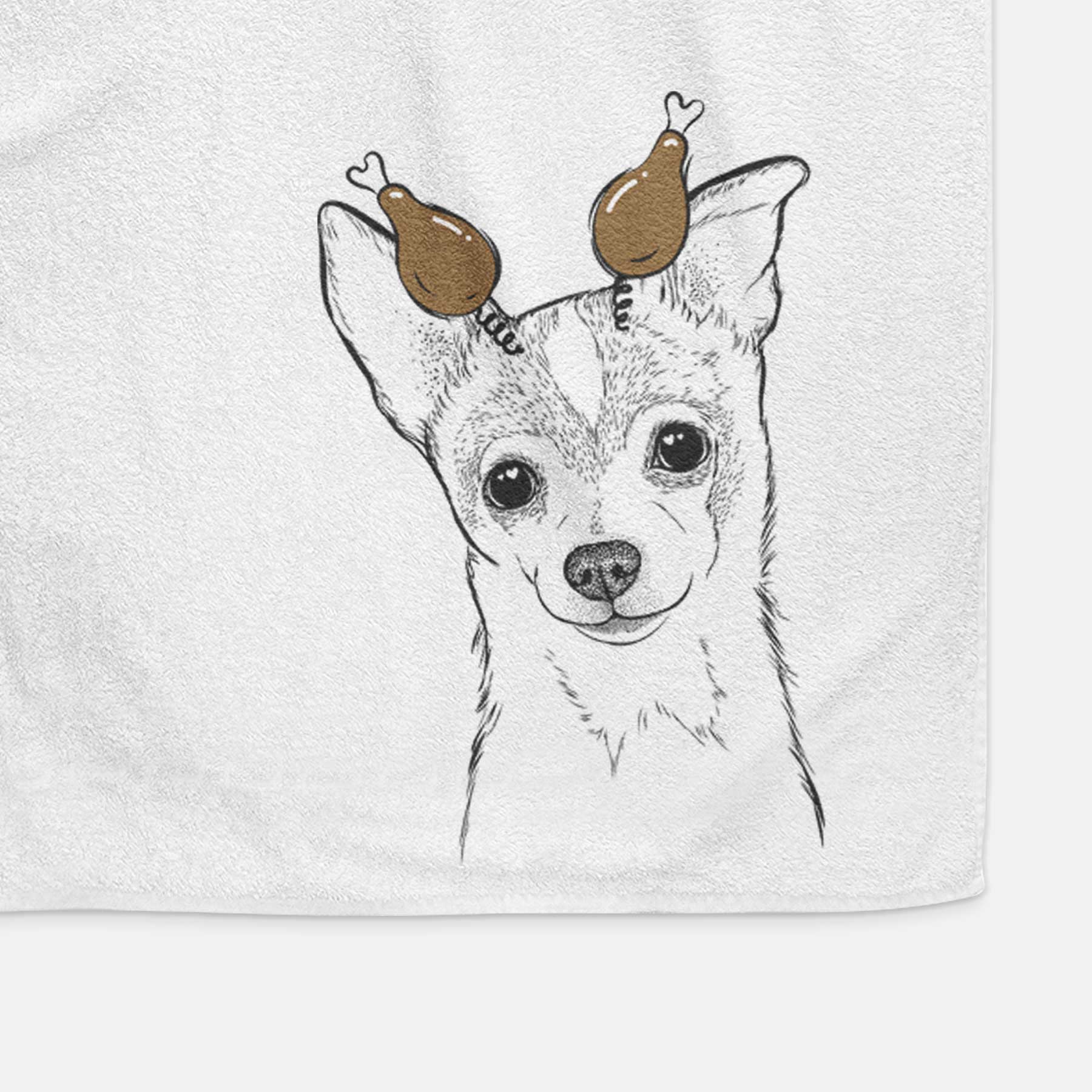 Buggy the Chihuahua Decorative Hand Towel