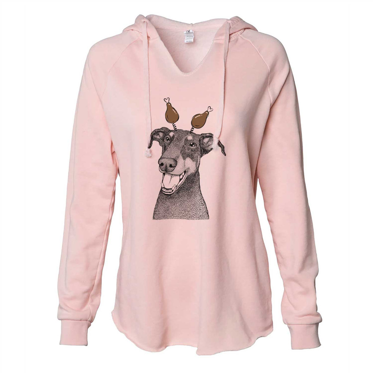 Thanksgiving Bunnie the Doberman Pinscher - Cali Wave Hooded Sweatshirt