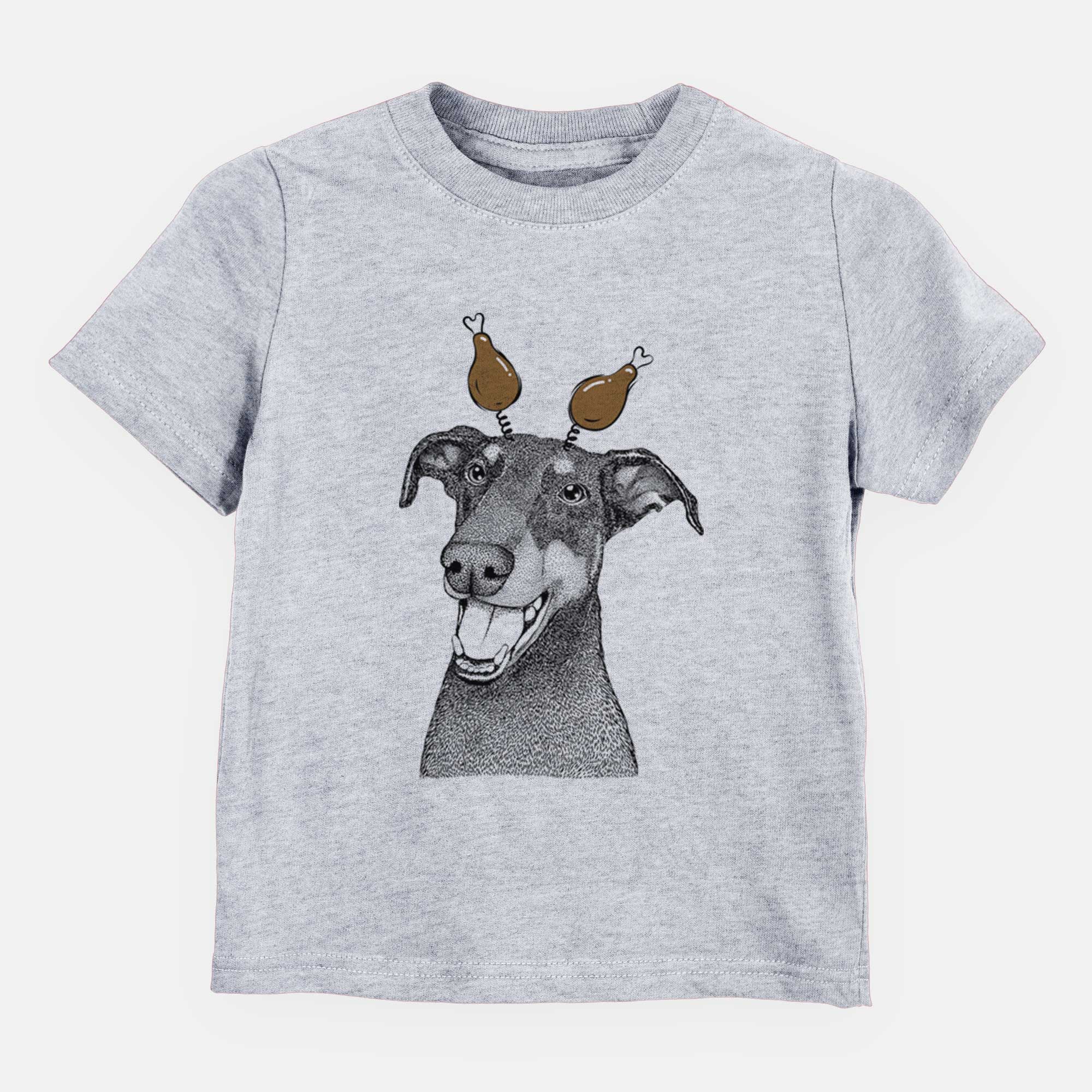 Thanksgiving Bunnie the Doberman Pinscher - Kids/Youth/Toddler Shirt