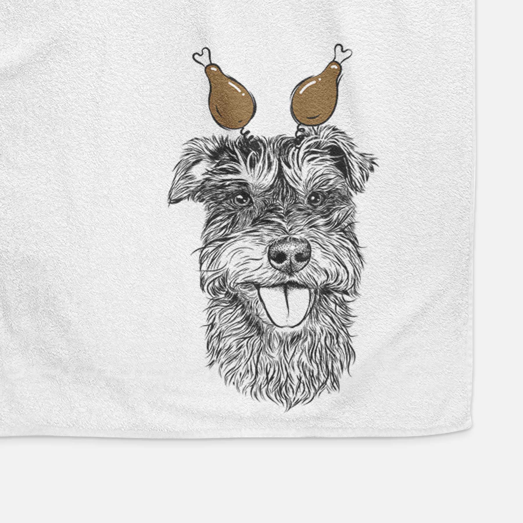 Buster the Schnoodle Decorative Hand Towel