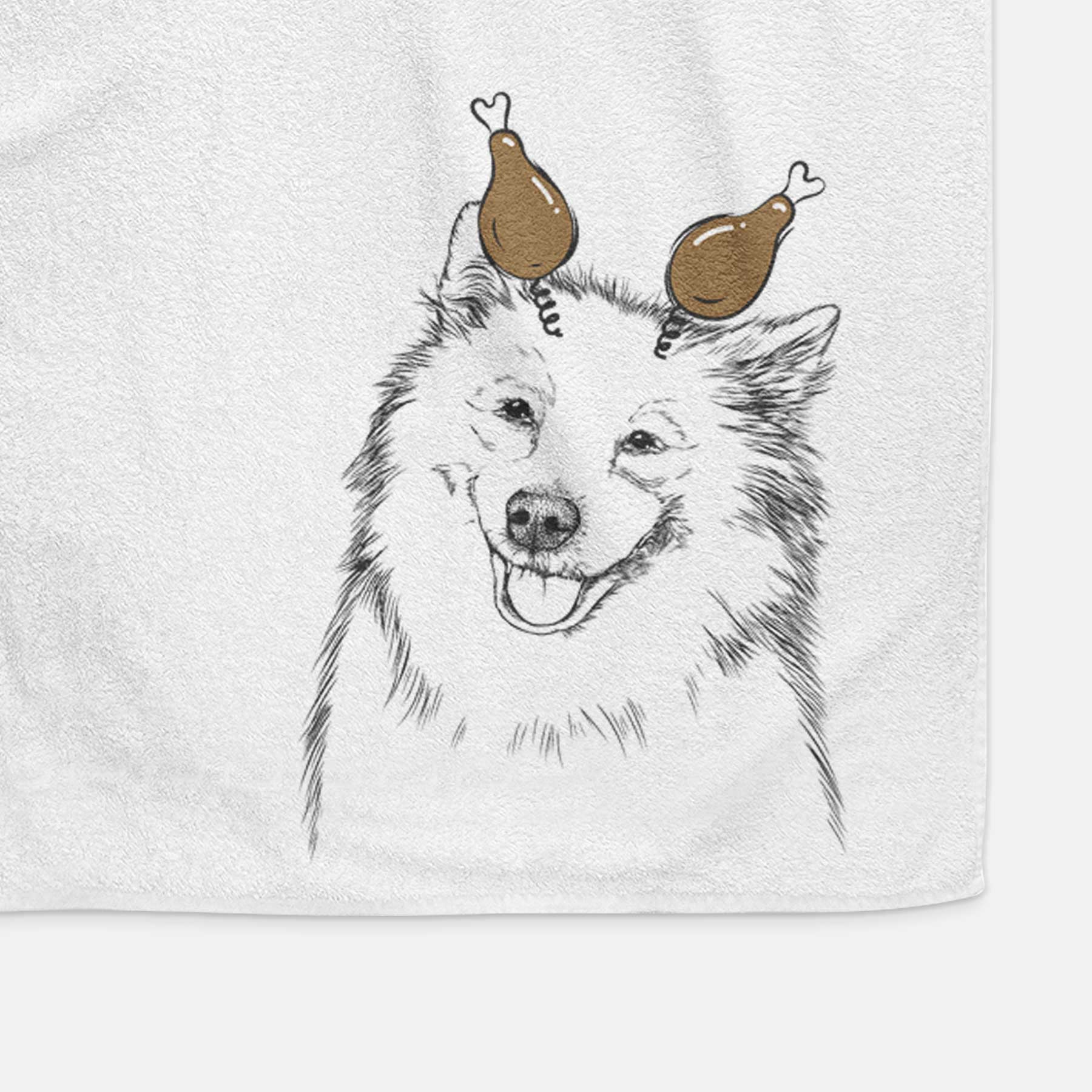 Caico the Samoyed Decorative Hand Towel