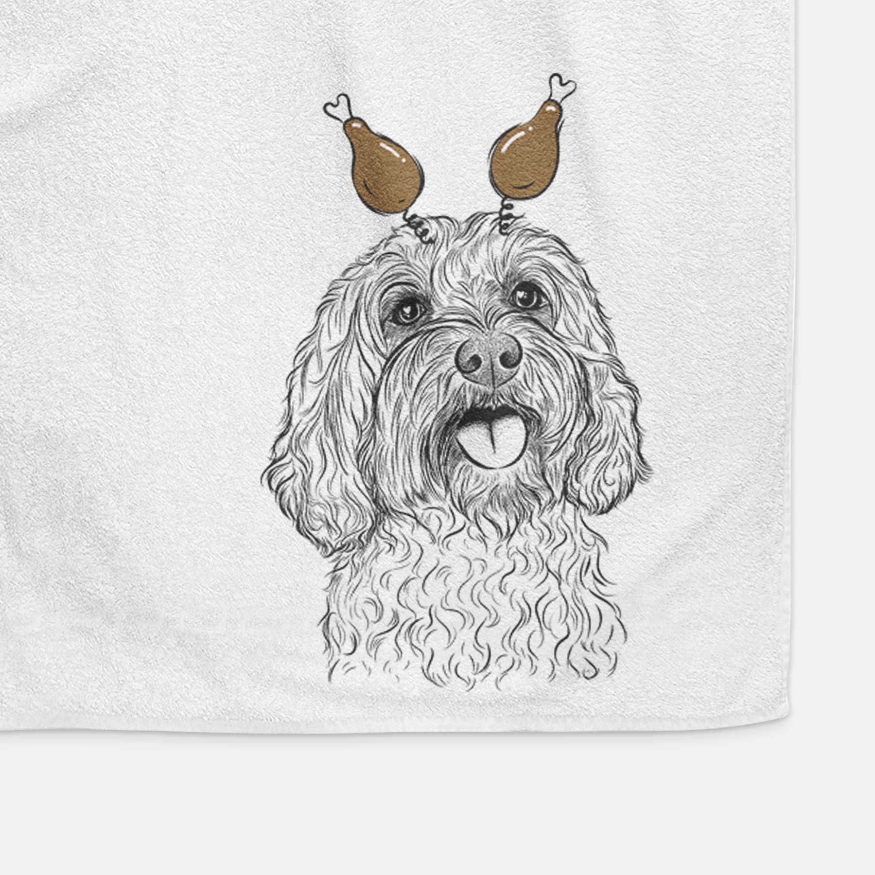 Cali the Cavapoo Decorative Hand Towel