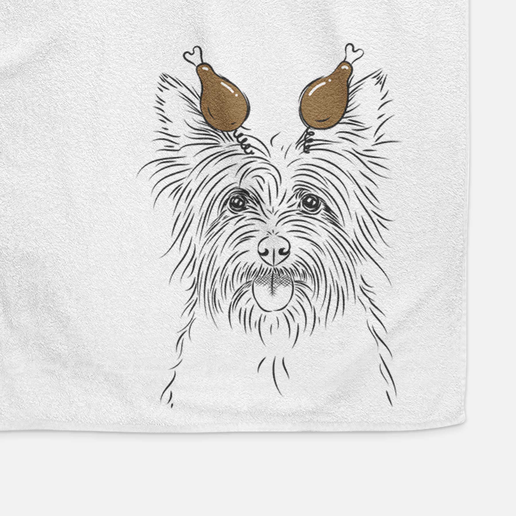 Calum the Cairn Terrier Decorative Hand Towel